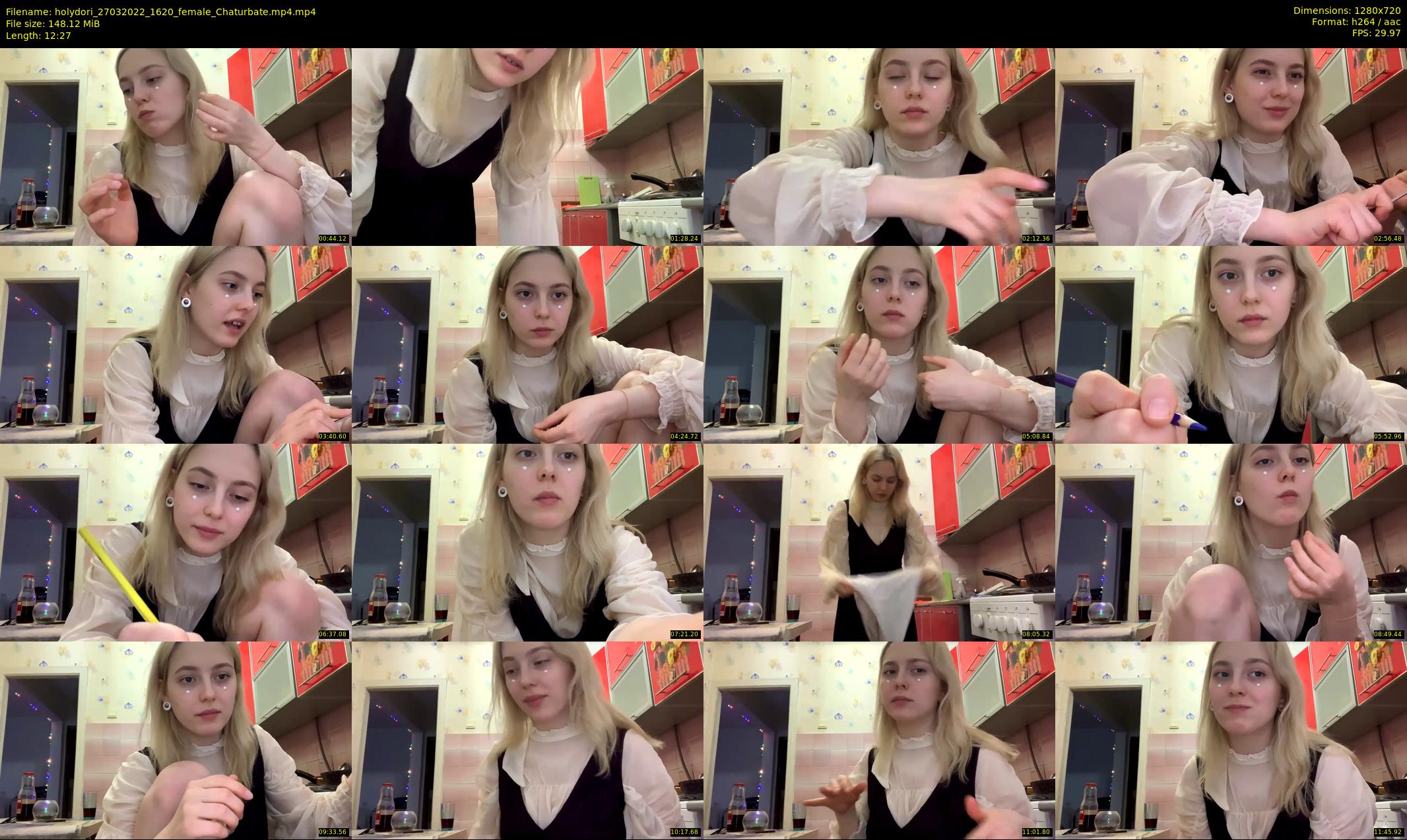 holydori — 13 minute Chaturbate female cam show recording, 720p, Mar 27, 2022