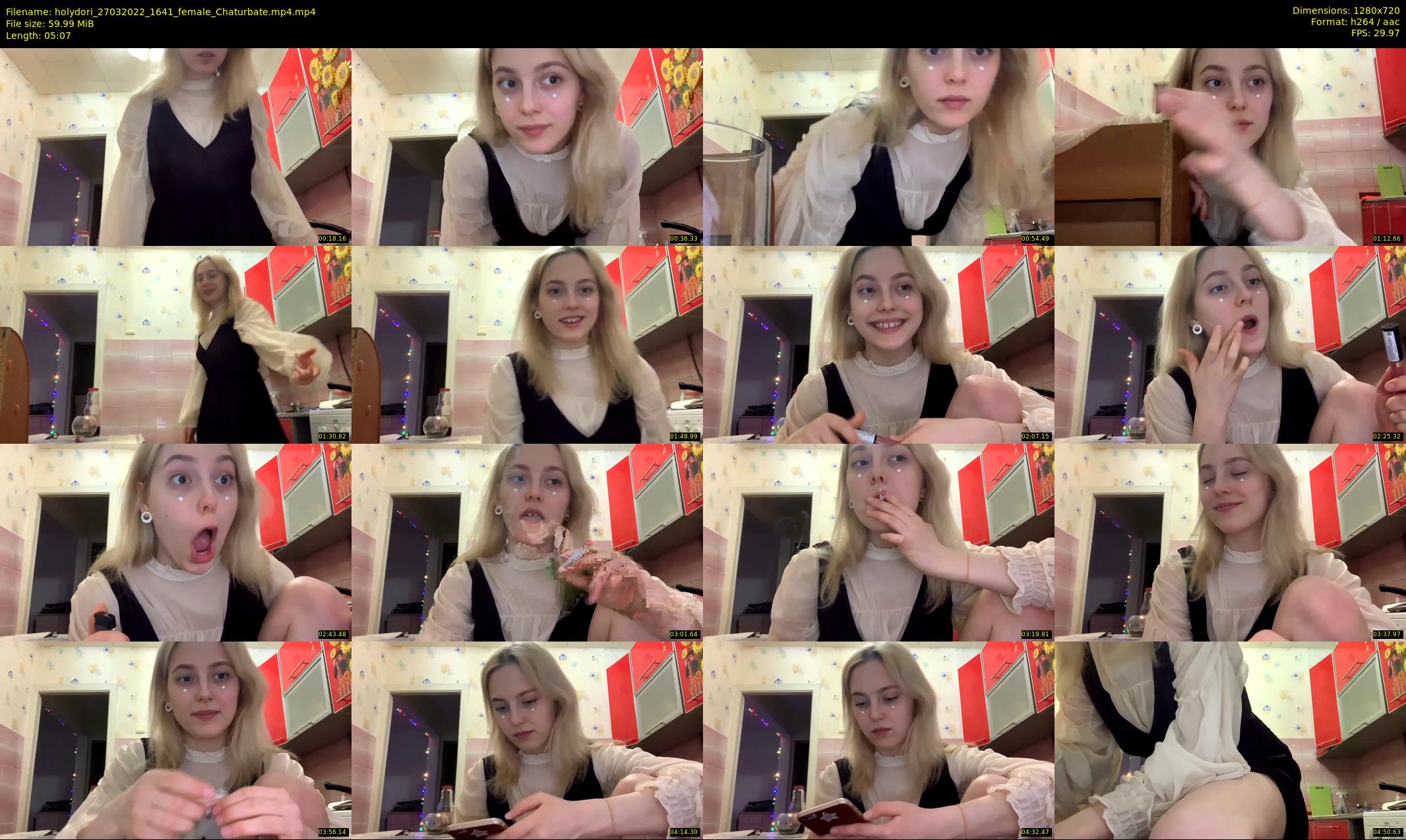 holydori — 6 minute Chaturbate female cam show recording, 720p, Mar 27, 2022