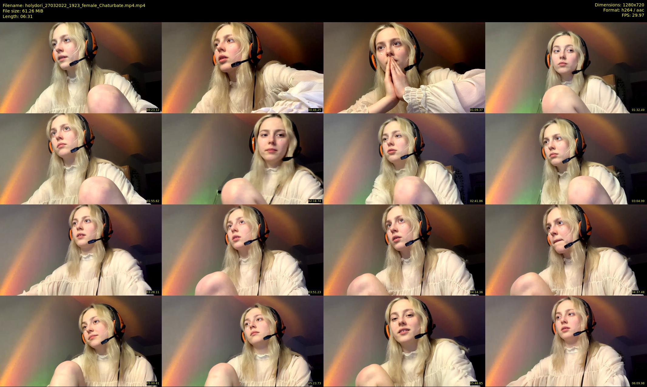 holydori — 7 minute Chaturbate female cam show recording, 720p, Mar 27, 2022