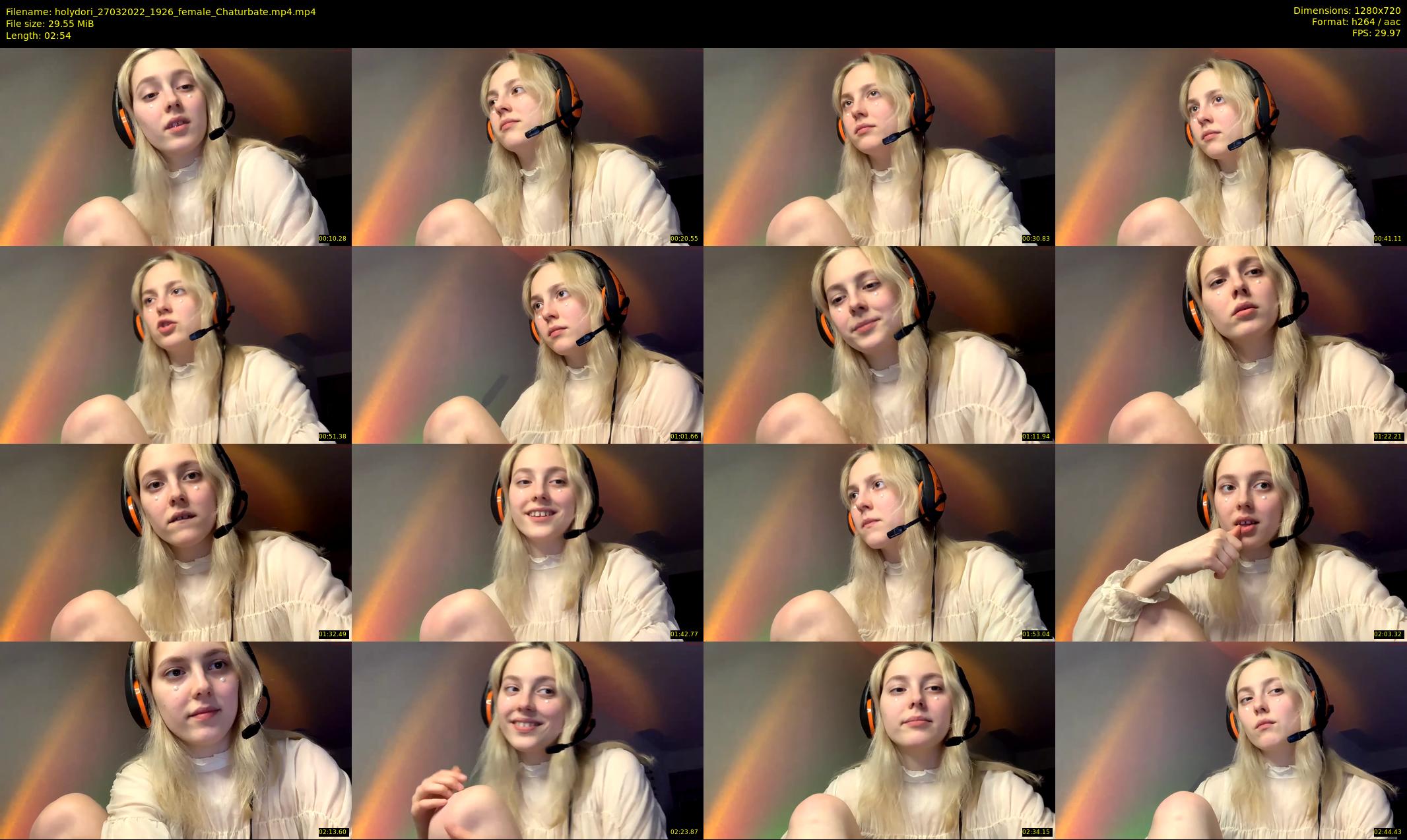 holydori — 3 minute Chaturbate female cam show recording, 720p, Mar 27, 2022