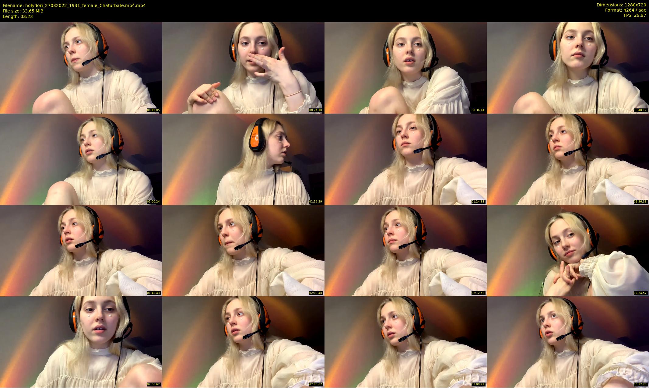 holydori — 4 minute Chaturbate female cam show recording, 720p, Mar 27, 2022