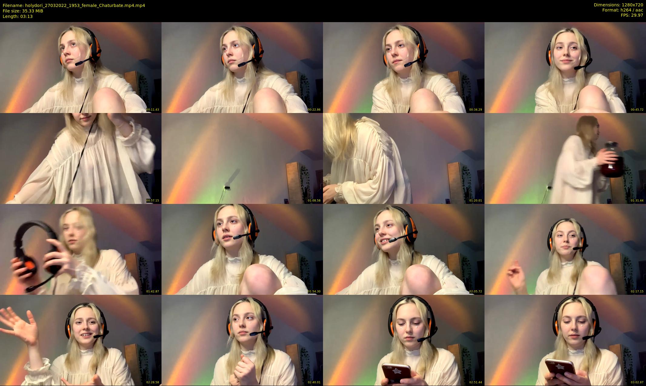 holydori — 4 minute Chaturbate female cam show recording, 720p, Mar 27, 2022