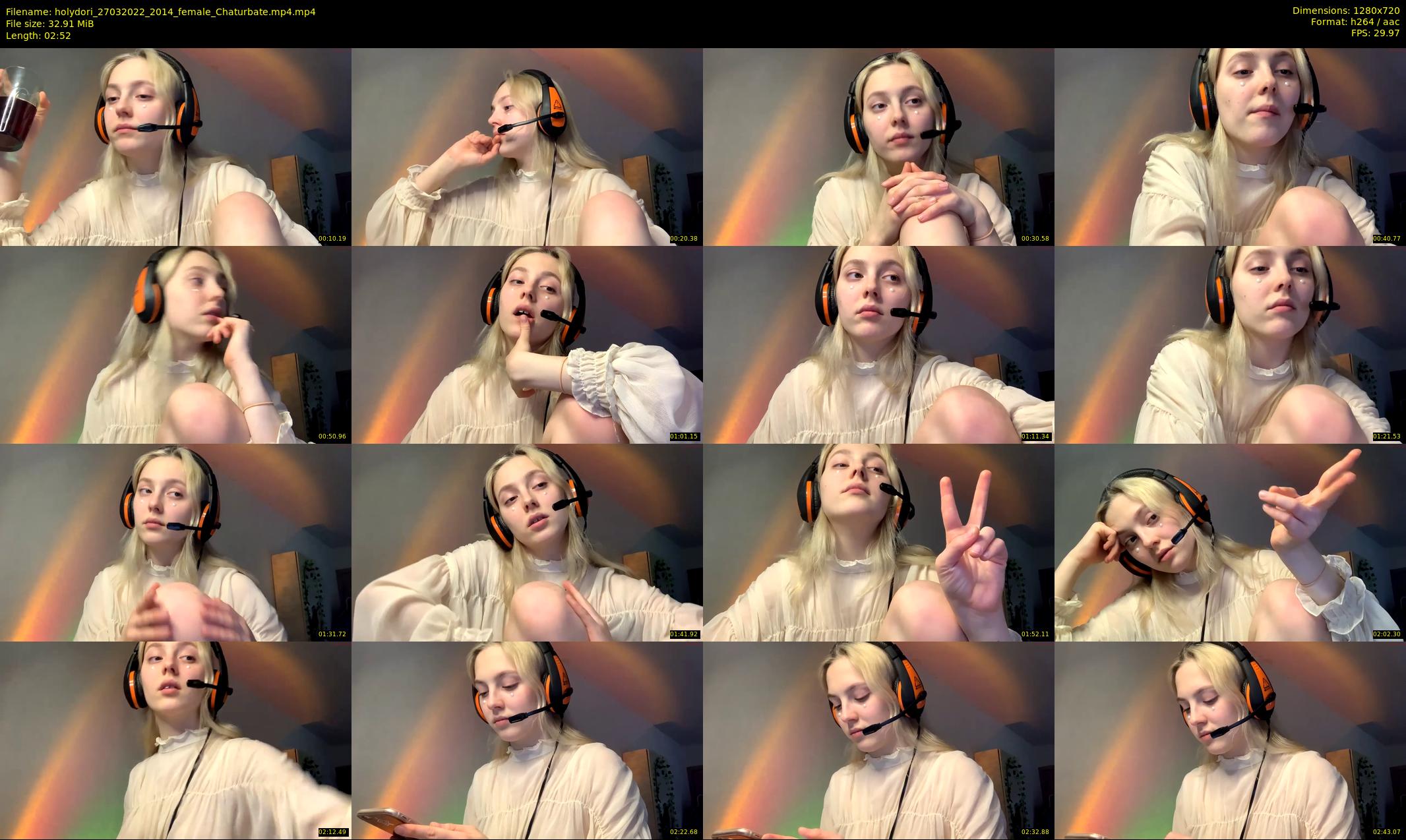 holydori — 3 minute Chaturbate female cam show recording, 720p, Mar 27, 2022