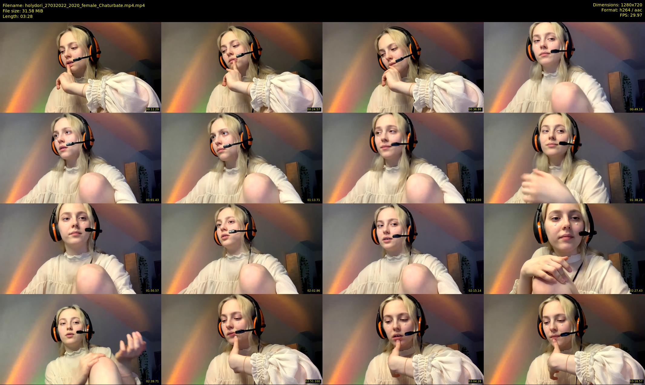 holydori — 4 minute Chaturbate female cam show recording, 720p, Mar 27, 2022