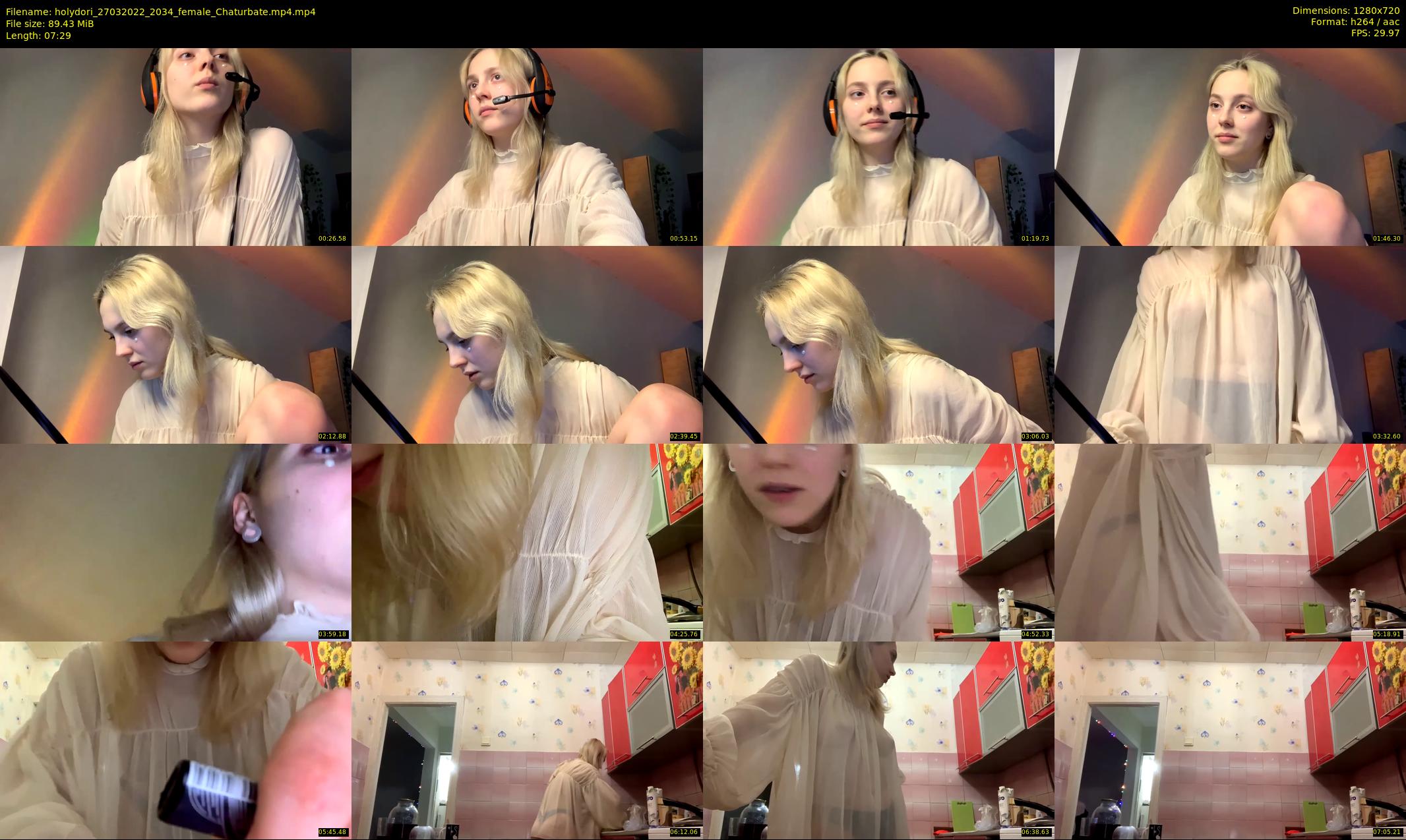 holydori — 8 minute Chaturbate female cam show recording, 720p, Mar 27, 2022
