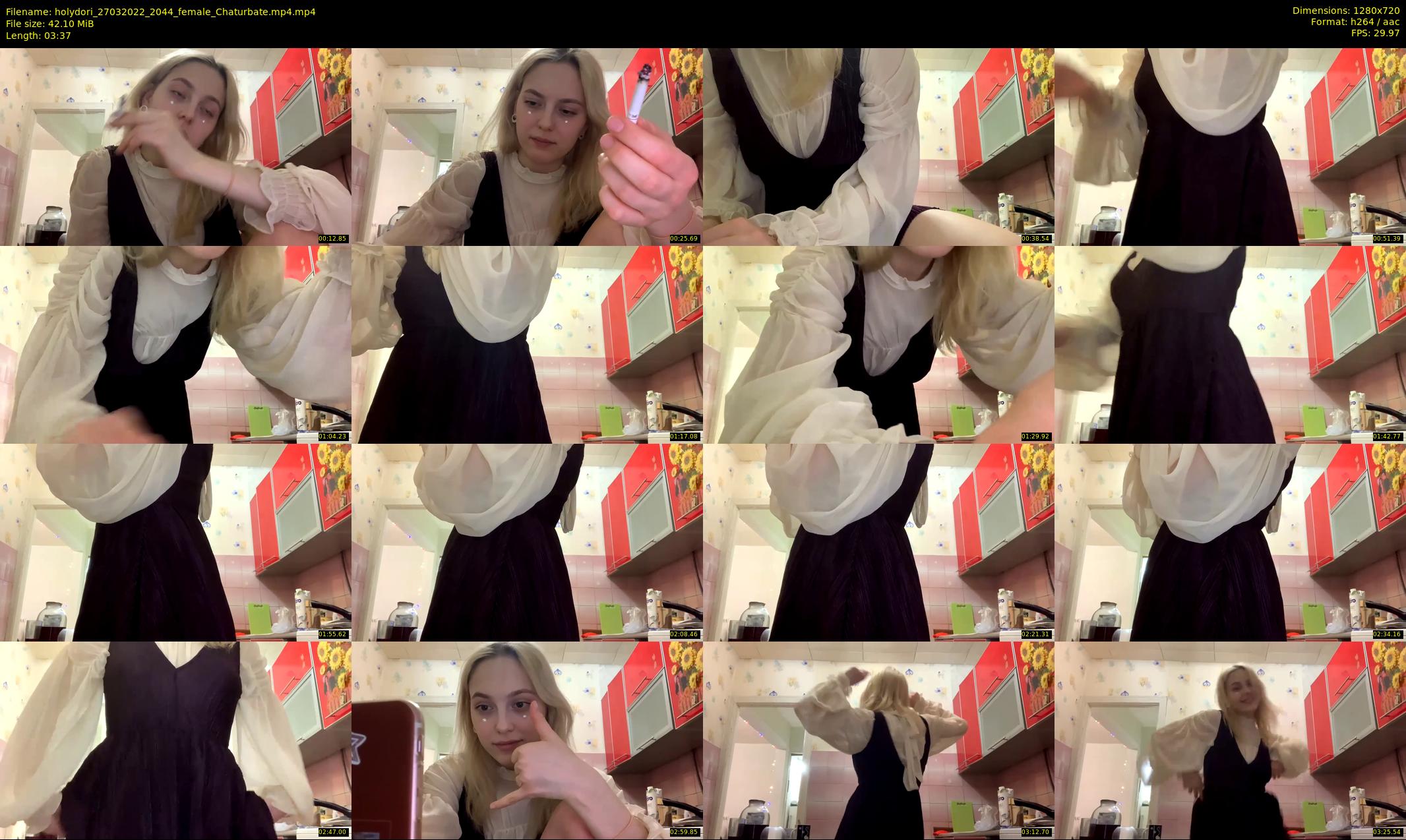 holydori — 4 minute Chaturbate female cam show recording, 720p, Mar 27, 2022