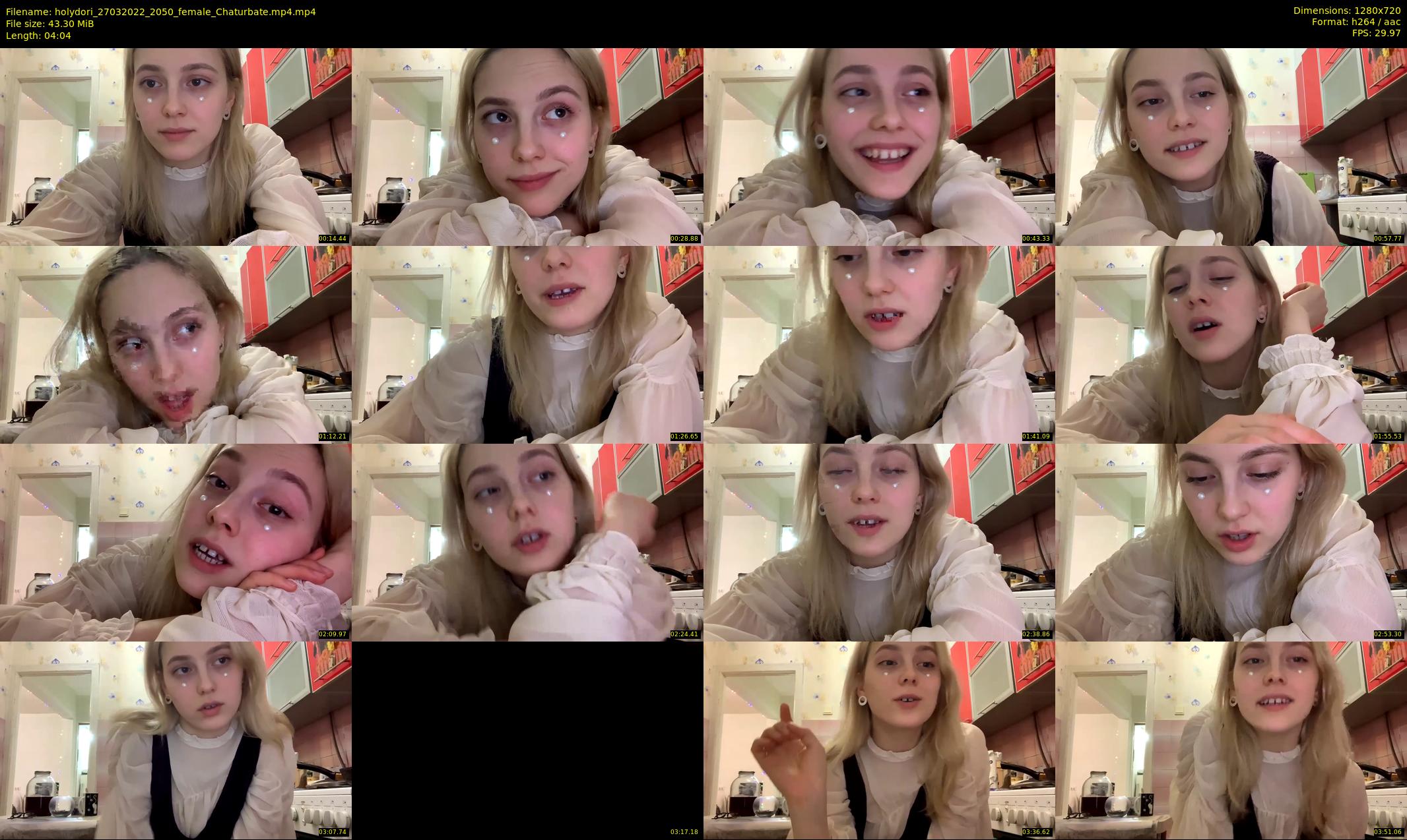 holydori — 5 minute Chaturbate female cam show recording, 720p, Mar 27, 2022