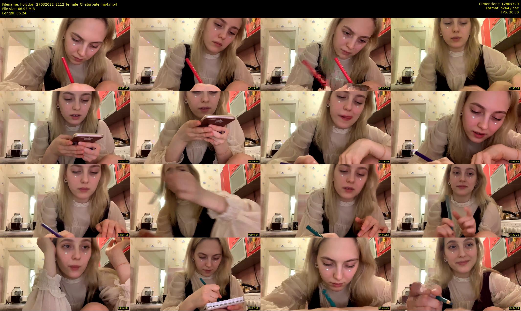 holydori — 7 minute Chaturbate female cam show recording, 720p, Mar 27, 2022