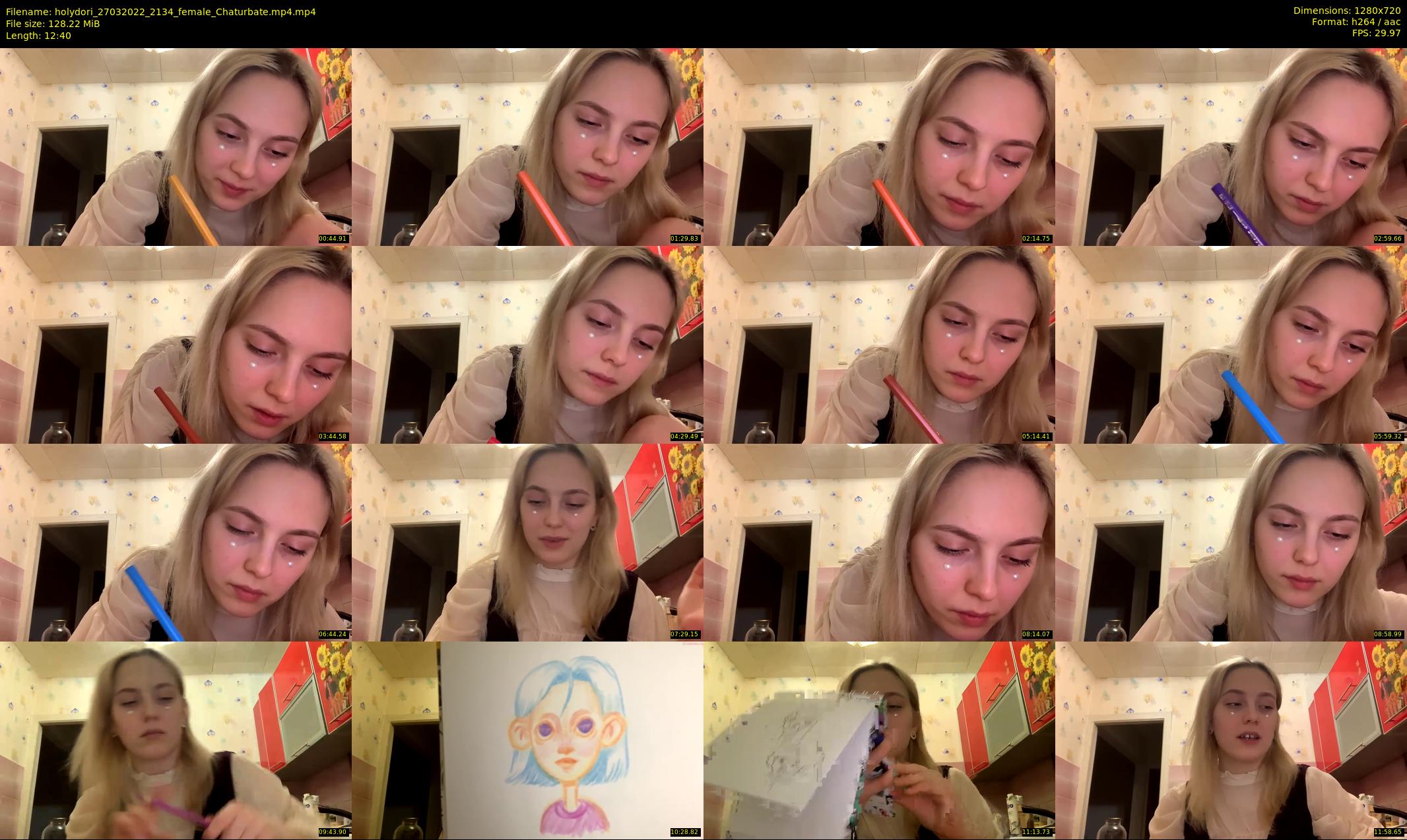 holydori — 13 minute Chaturbate female cam show recording, 720p, Mar 27, 2022