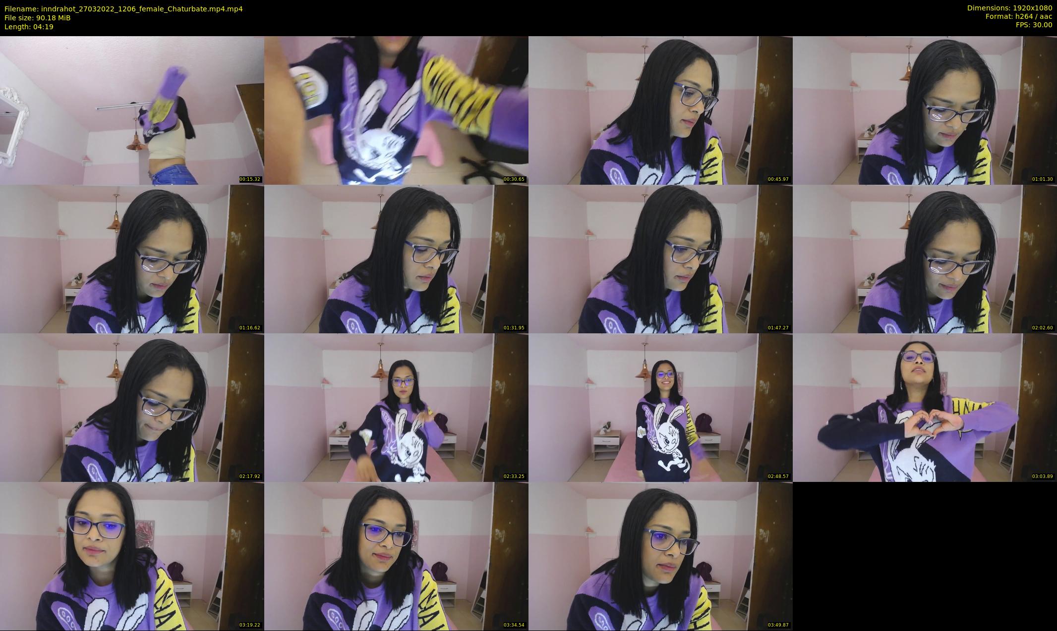 inndrahot — 5 minute Chaturbate female cam show recording, 1080p, Mar 27, 2022