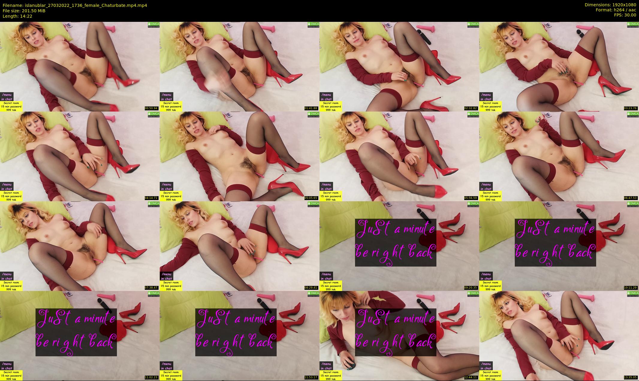 islanublar — 15 minute Chaturbate female cam show recording, 1080p, Mar 27, 2022