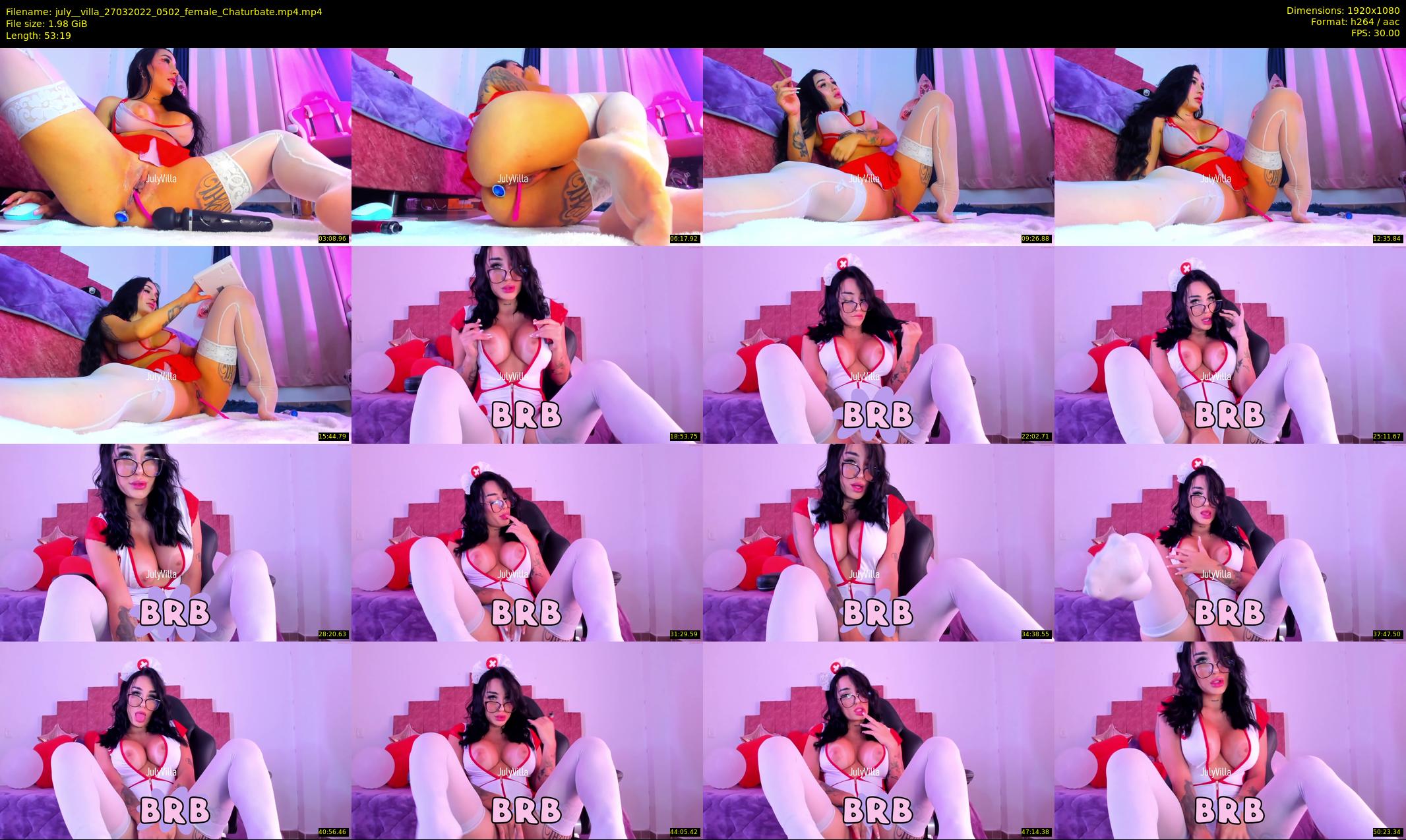july__villa — 54 minute Chaturbate female cam show recording, 1080p, Mar 27, 2022