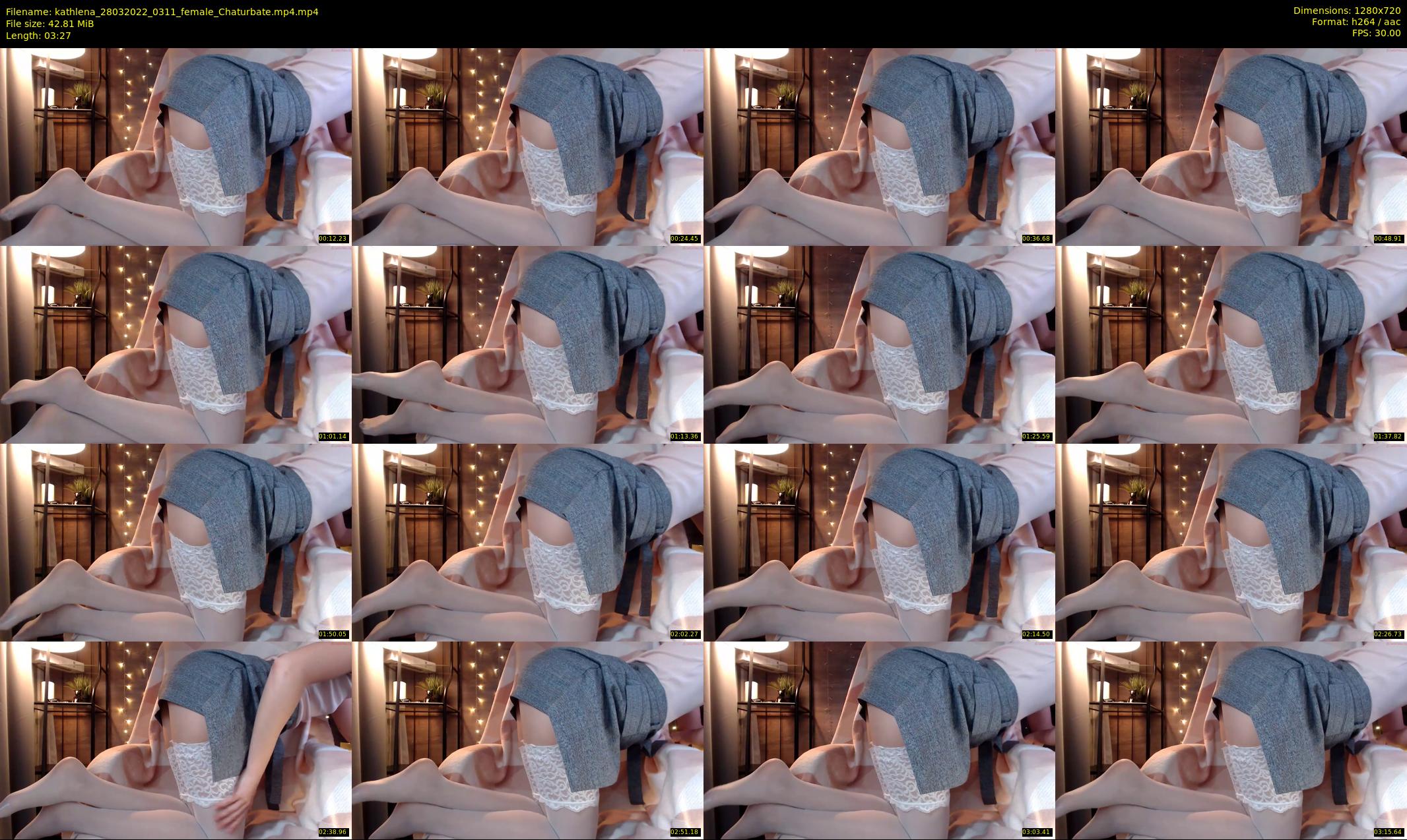 kathlena — 4 minute Chaturbate female cam show recording, 720p, Mar 28, 2022