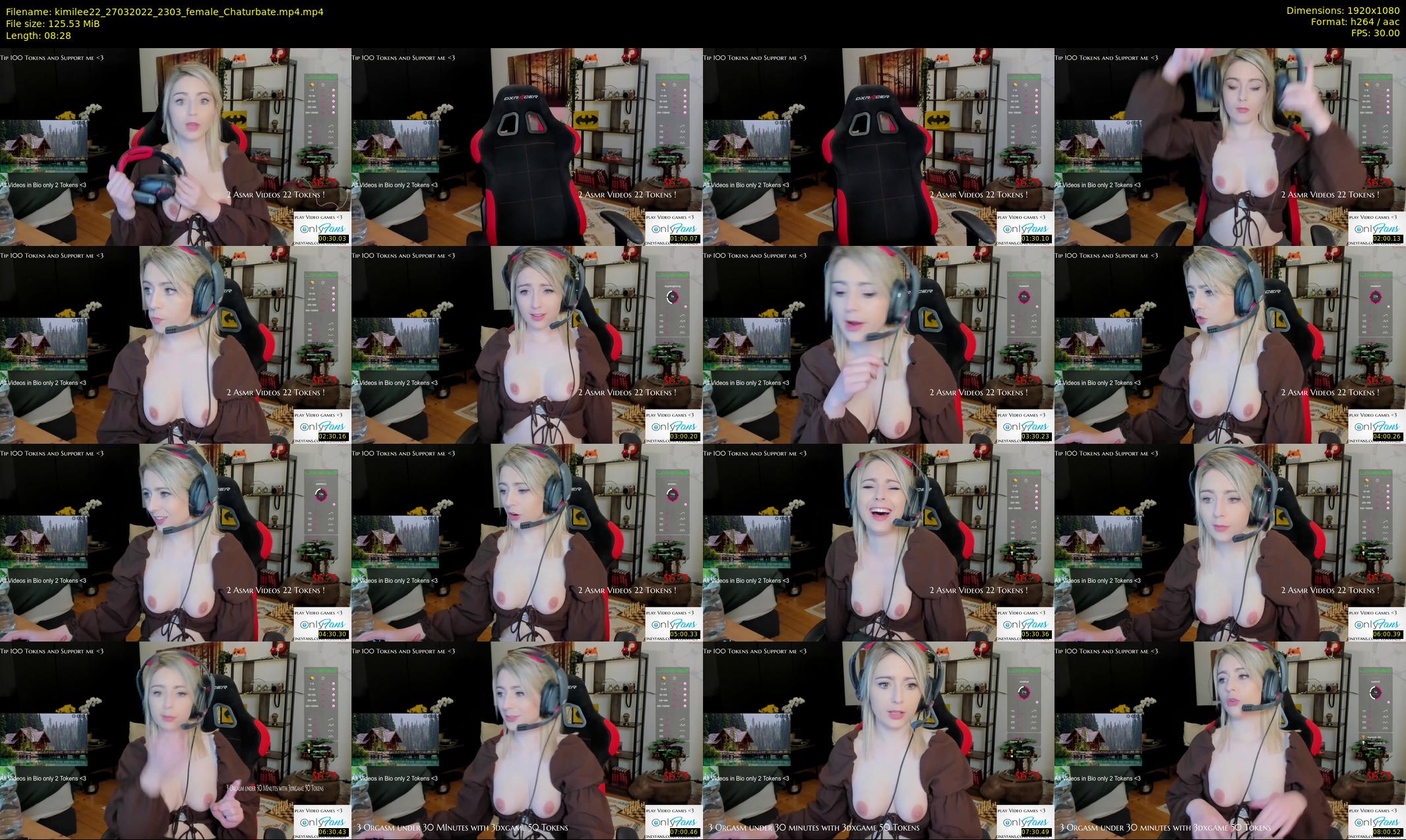 kimilee22 — 9 minute Chaturbate female cam show recording, 1080p, Mar 27, 2022