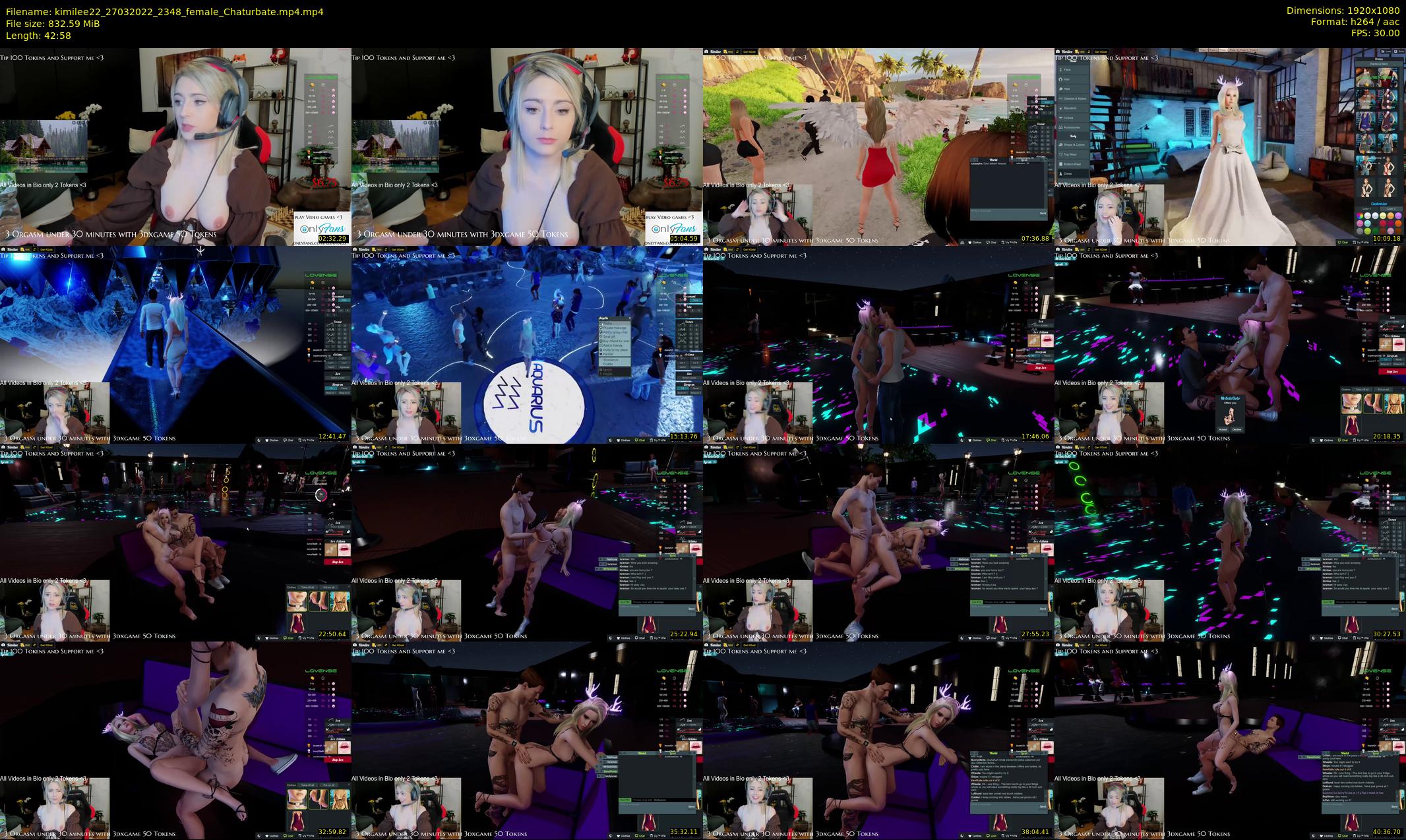 kimilee22 — 43 minute Chaturbate female cam show recording, 1080p, Mar 27, 2022