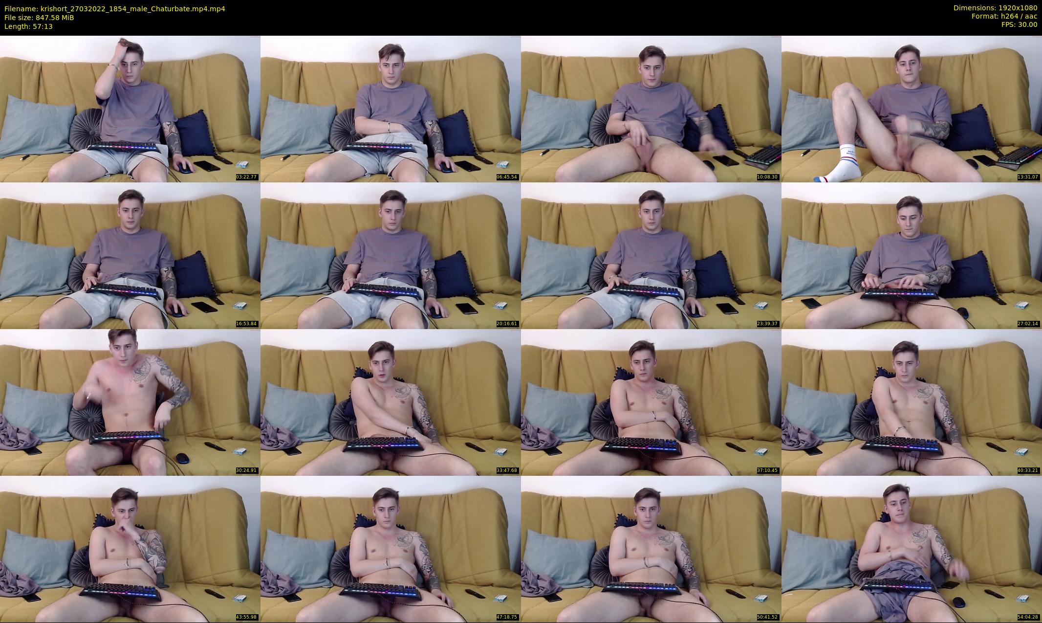krishort — 58 minute Chaturbate male cam show recording, 1080p, Mar 27, 2022