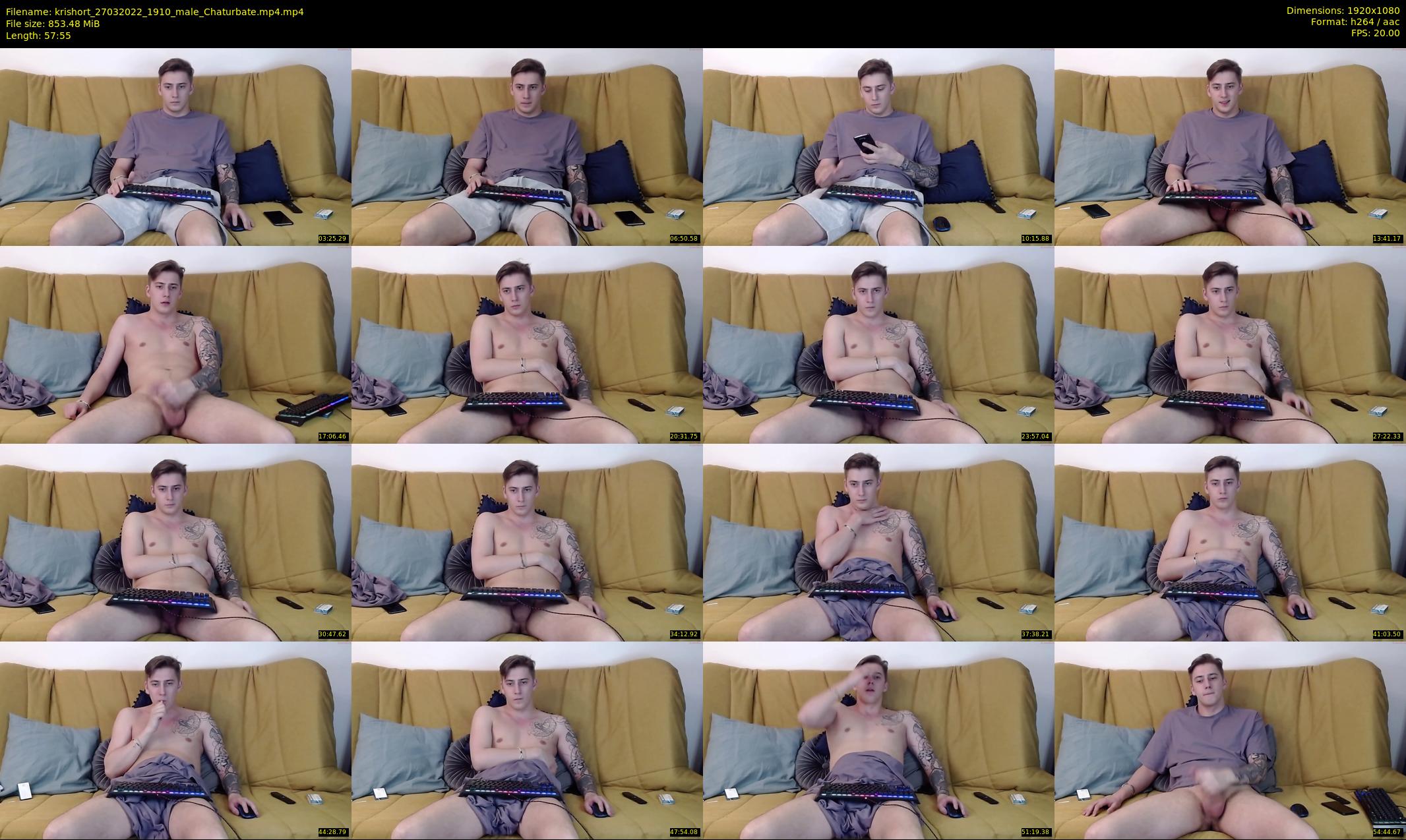 krishort — 58 minute Chaturbate male cam show recording, 1080p, Mar 27, 2022