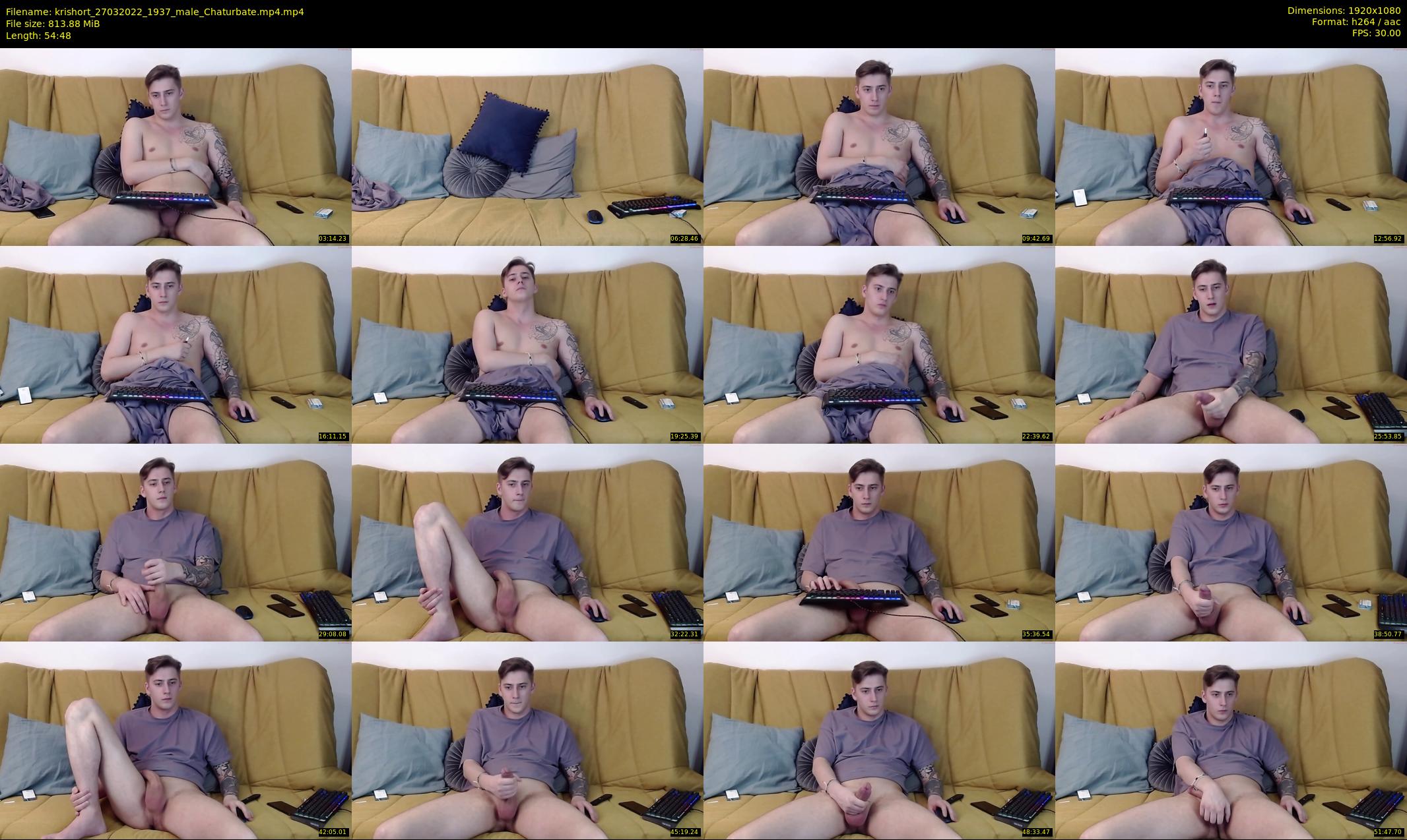 krishort — 55 minute Chaturbate male cam show recording, 1080p, Mar 27, 2022