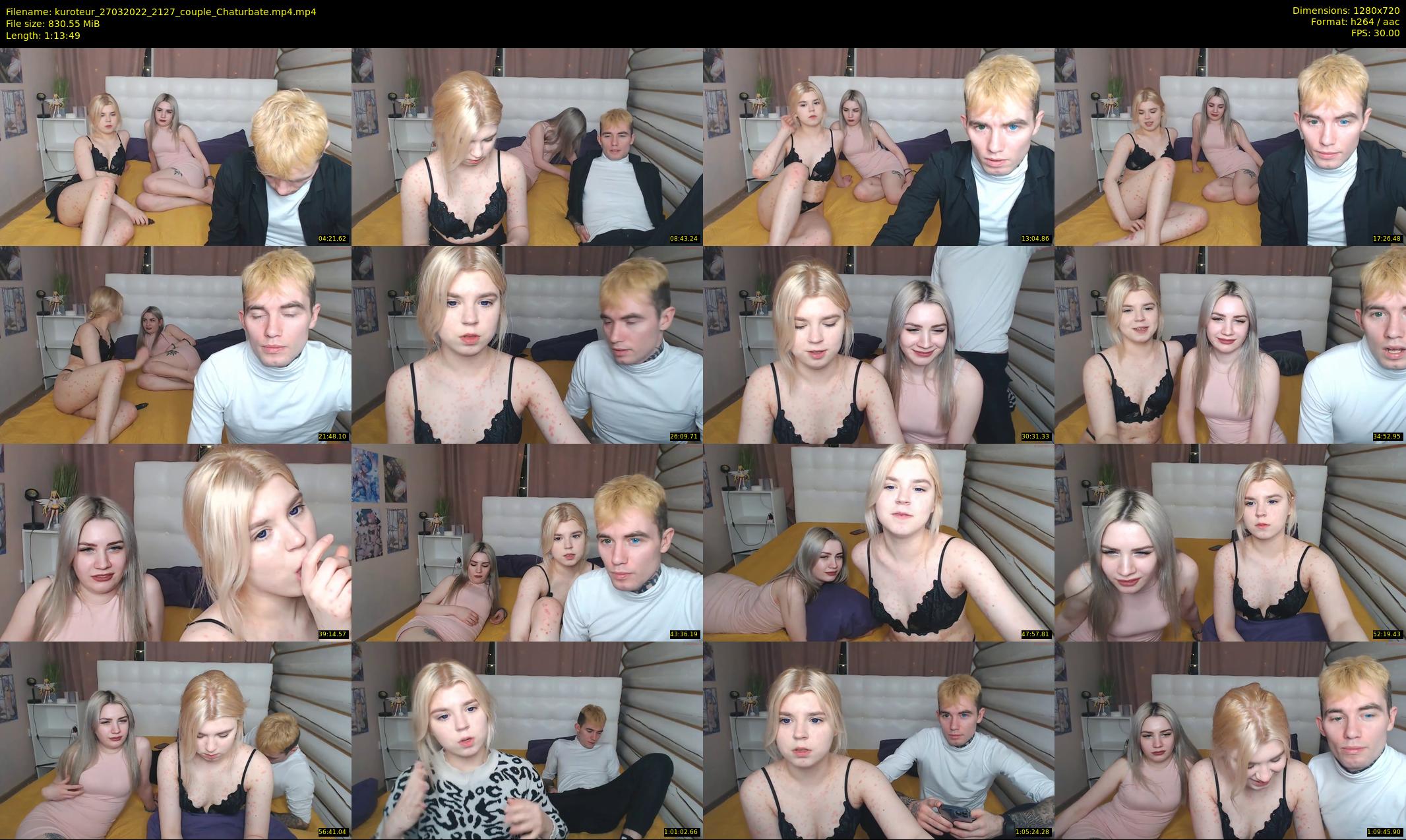 kuroteur — 74 minute Chaturbate couple cam show recording, 720p, Mar 27, 2022