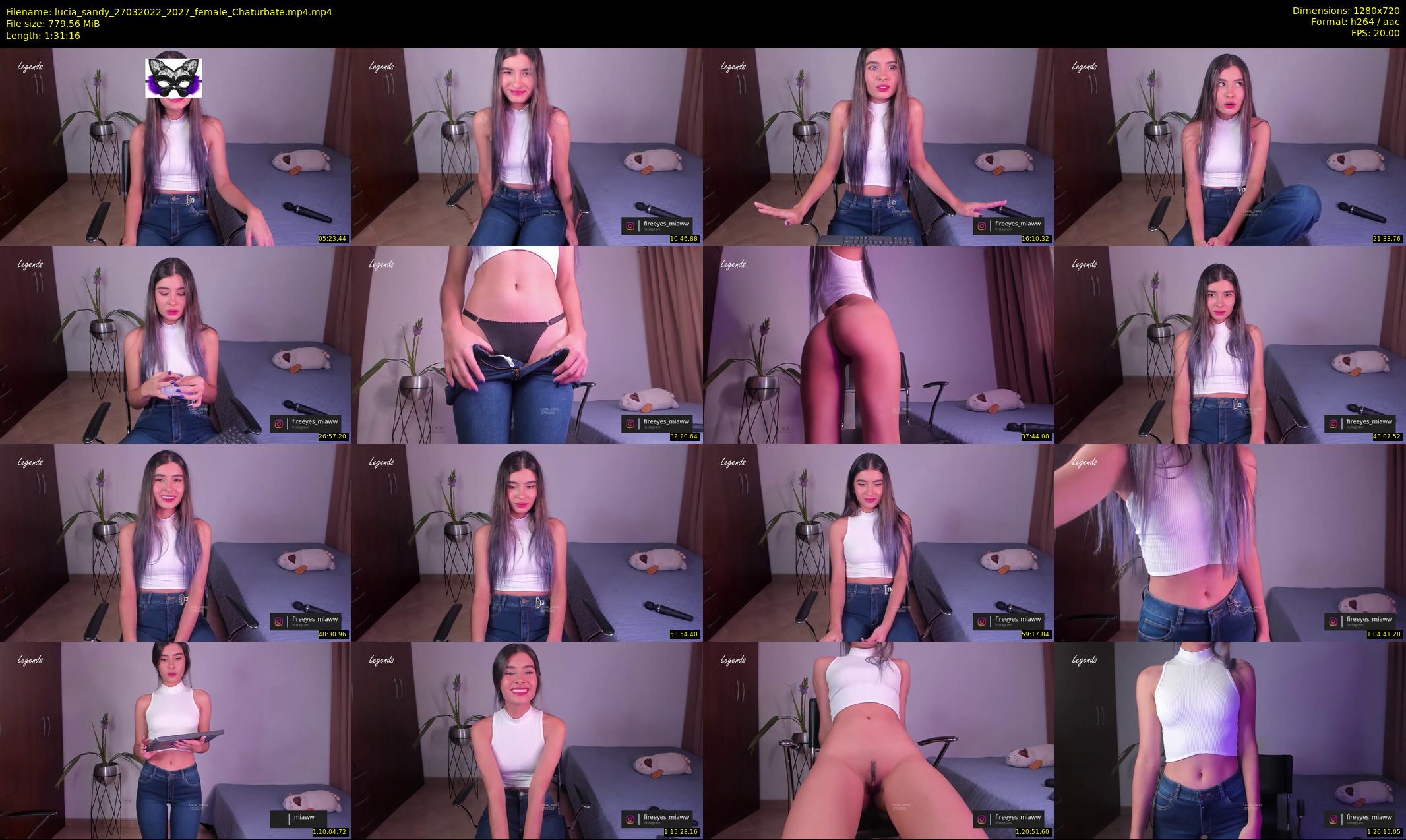 lucia_sandy — 92 minute Chaturbate female cam show recording, 720p, Mar 27, 2022