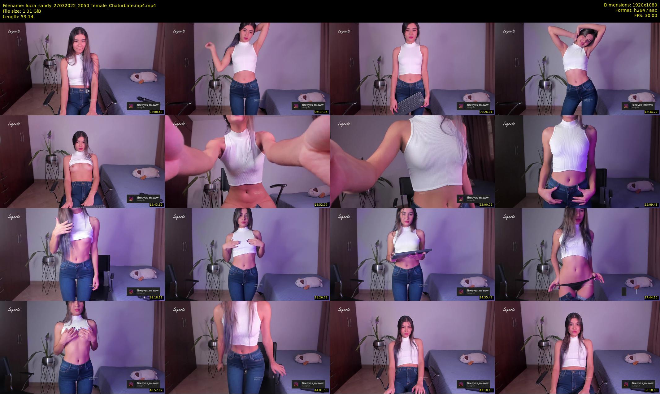 lucia_sandy — 54 minute Chaturbate female cam show recording, 1080p, Mar 27, 2022