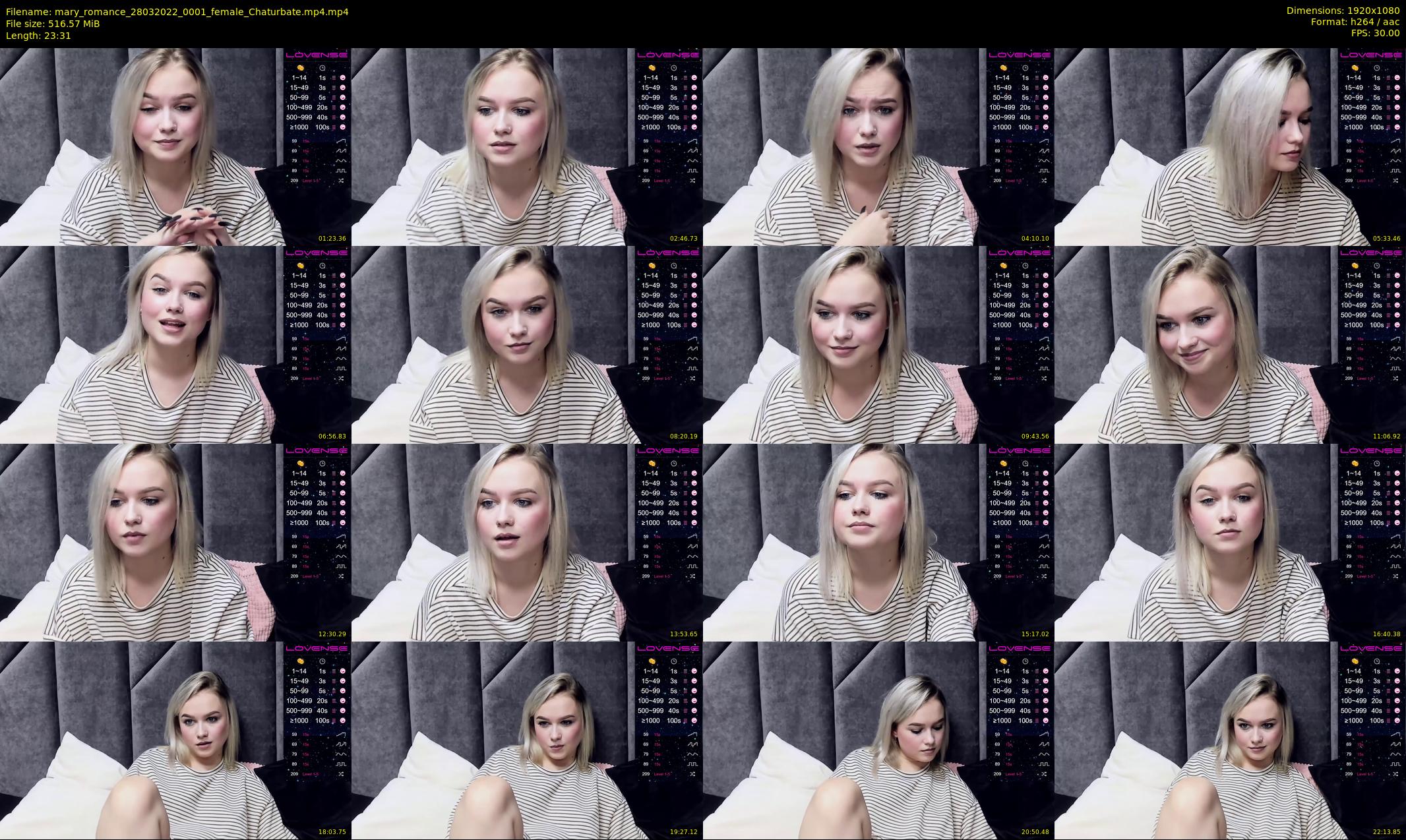 mary_romance — 24 minute Chaturbate female cam show recording, 1080p, Mar 28, 2022