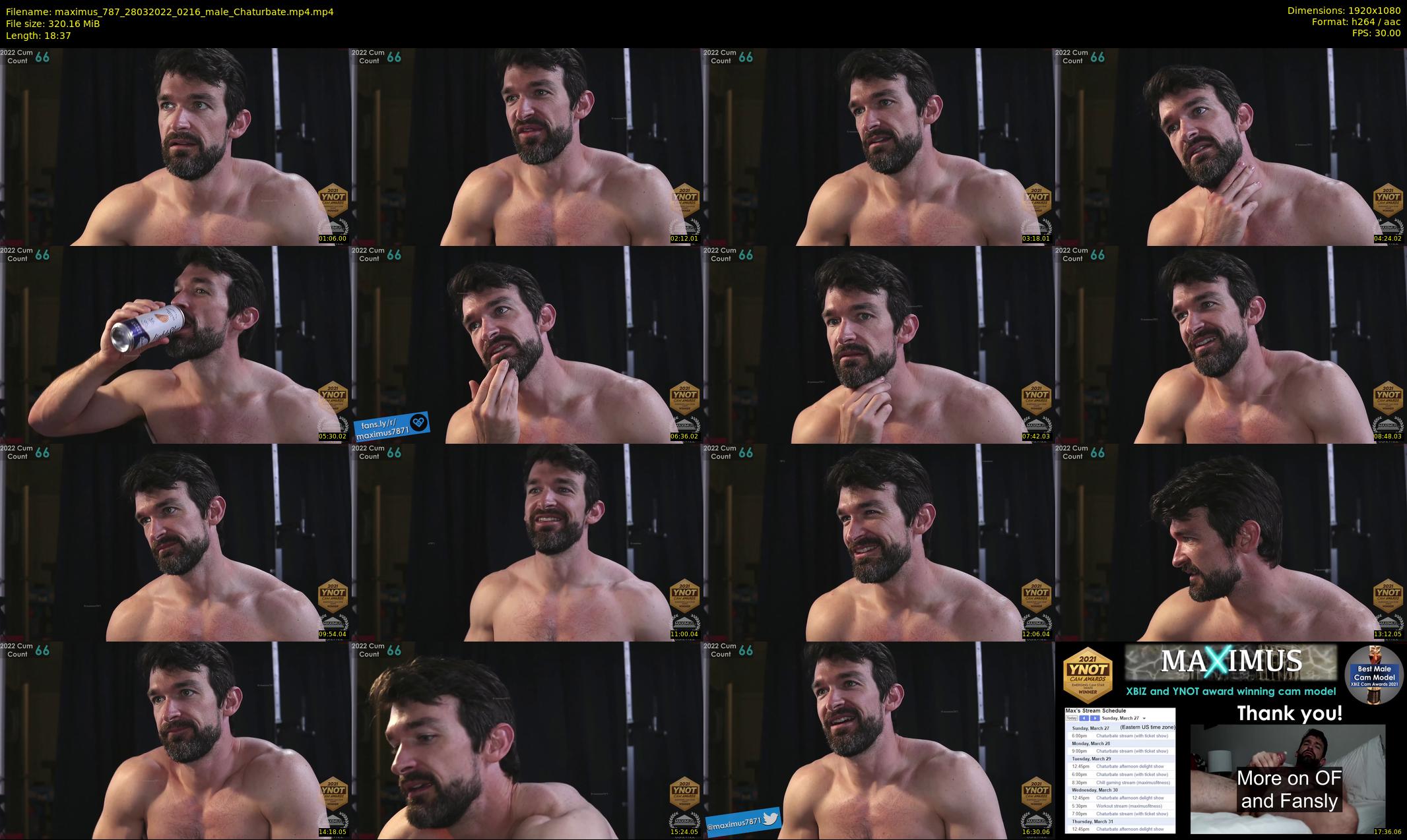 maximus_787 — 19 minute Chaturbate male cam show recording, 1080p, Mar 28, 2022