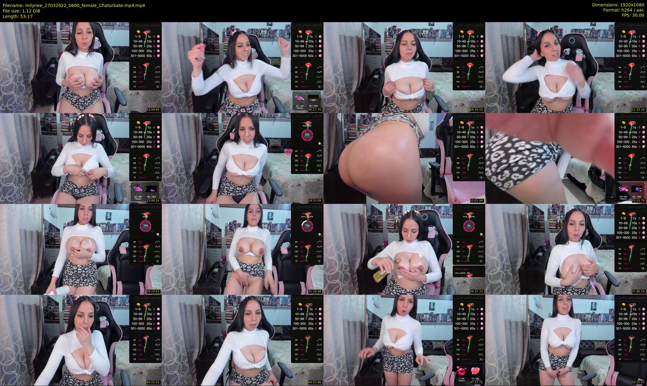 milynee — 54 minute Chaturbate female cam show recording, 1080p, Mar 27, 2022