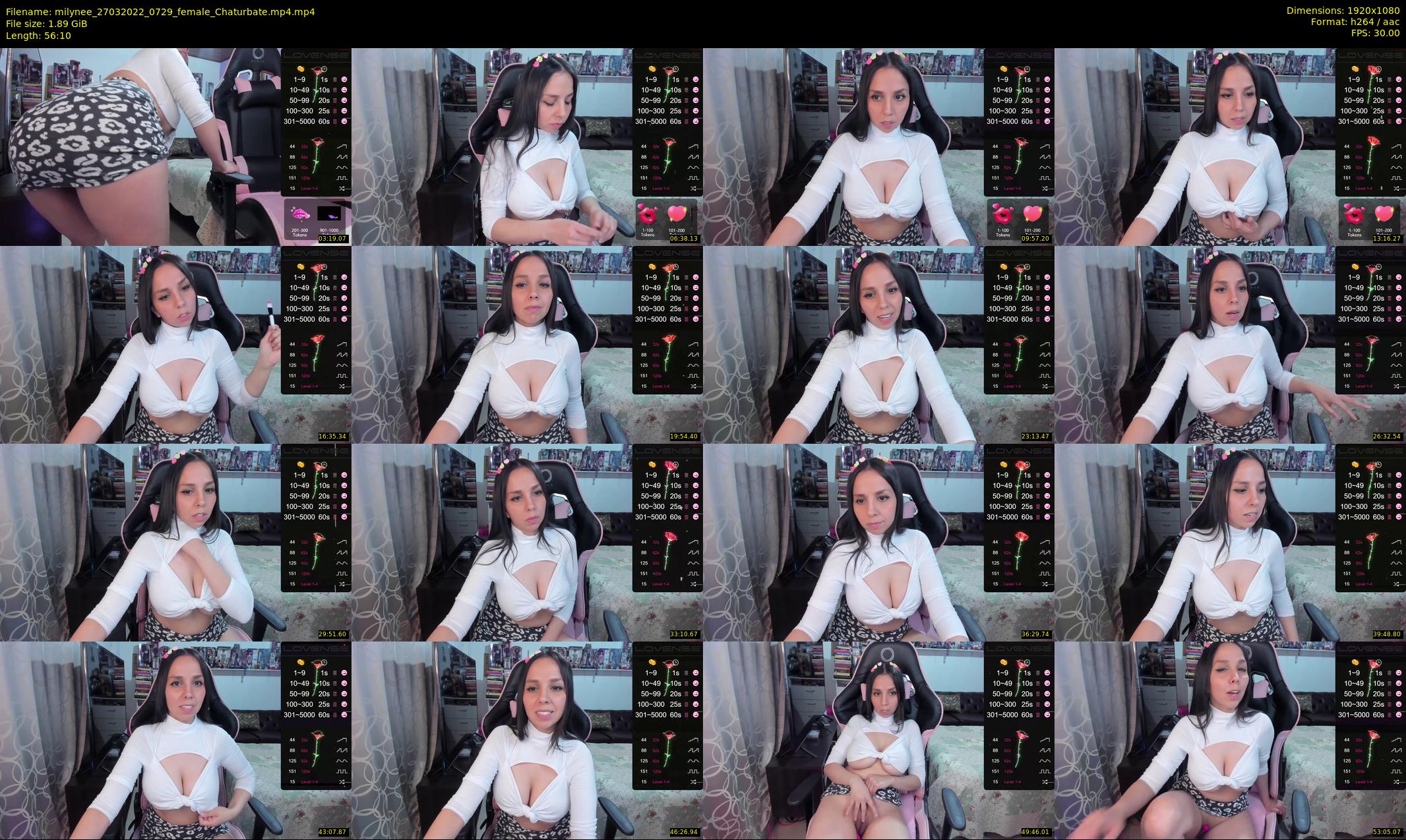 milynee — 57 minute Chaturbate female cam show recording, 1080p, Mar 27, 2022
