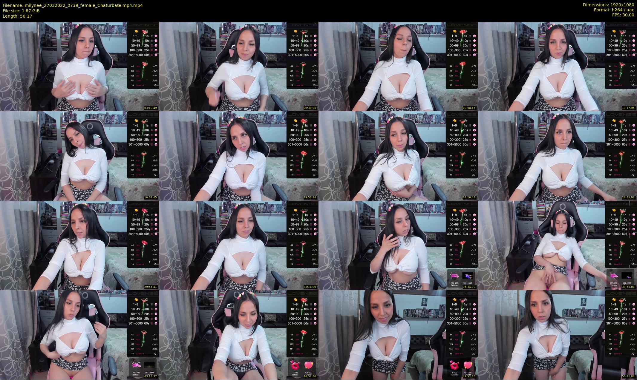 milynee — 57 minute Chaturbate female cam show recording, 1080p, Mar 27, 2022