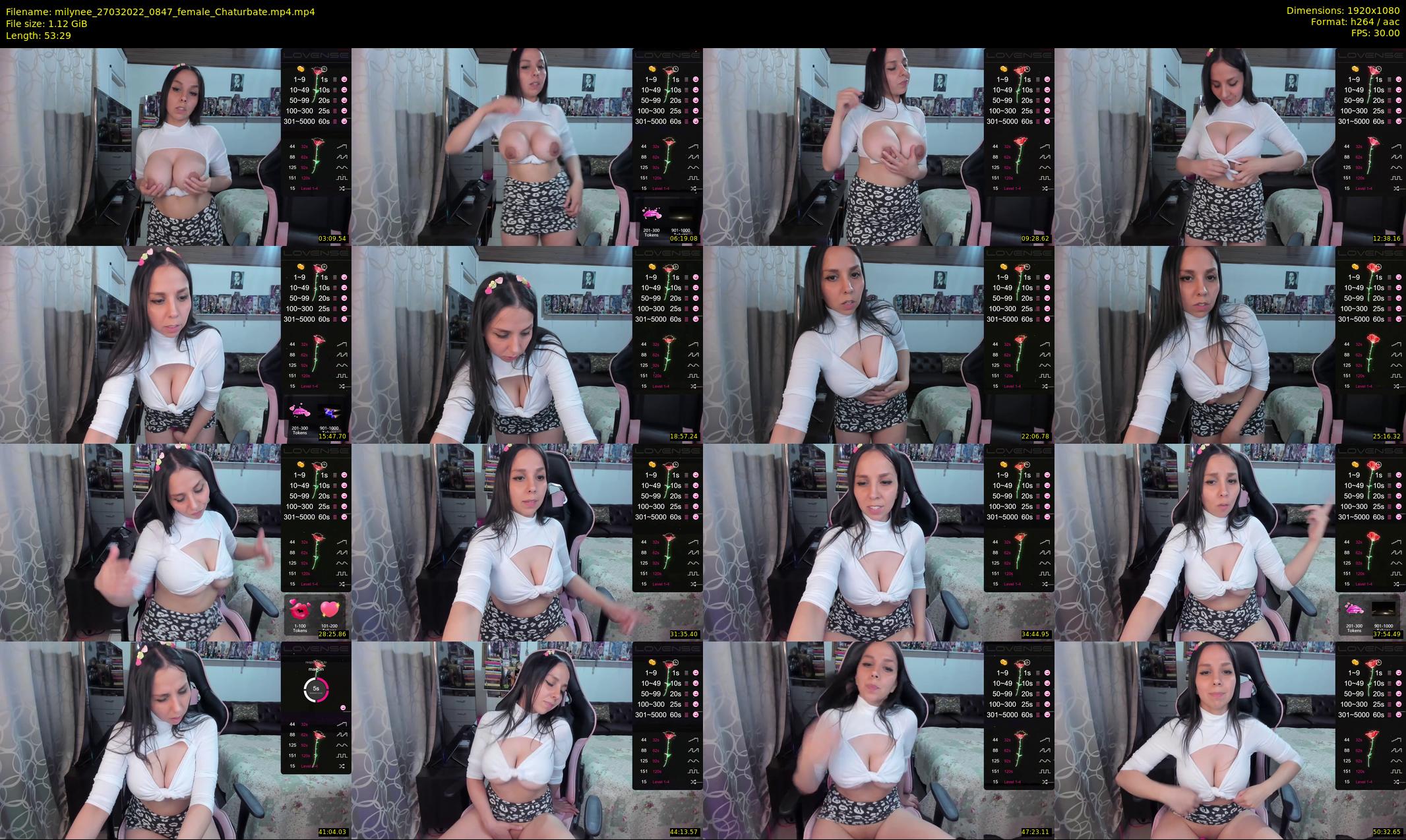 milynee — 54 minute Chaturbate female cam show recording, 1080p, Mar 27, 2022