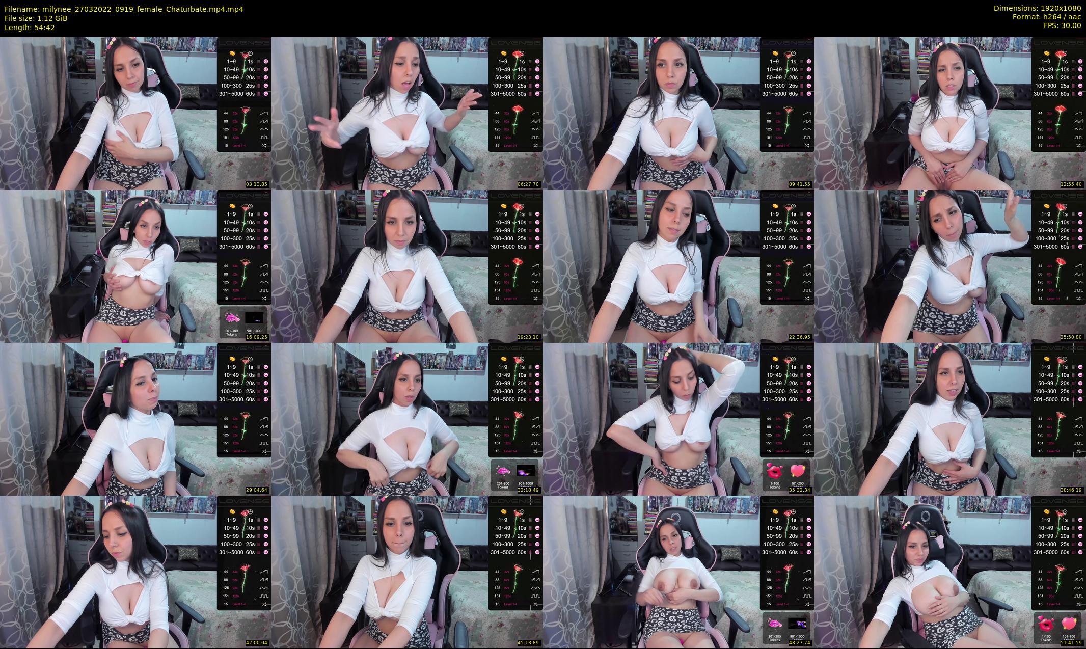 milynee — 55 minute Chaturbate female cam show recording, 1080p, Mar 27, 2022