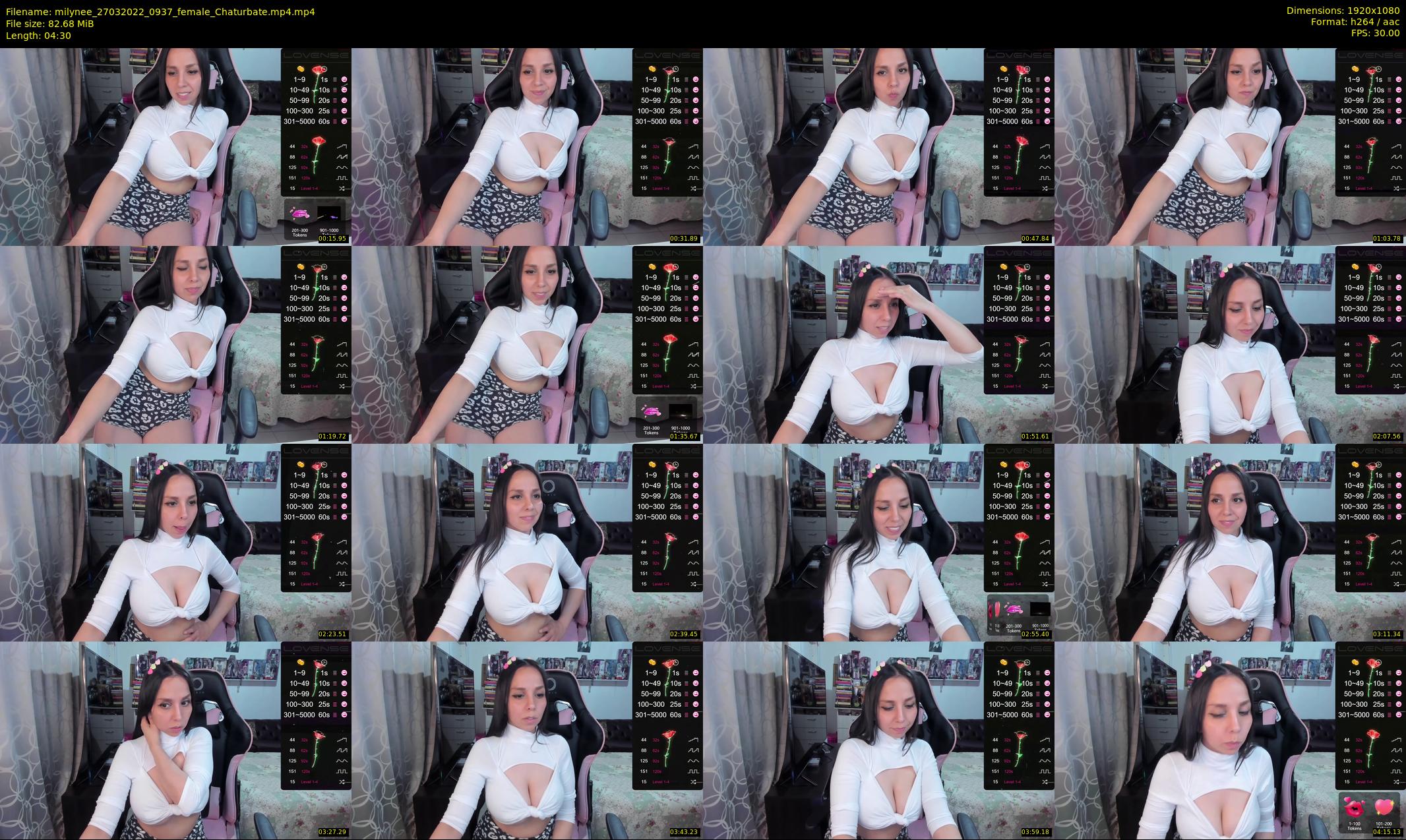 milynee — 5 minute Chaturbate female cam show recording, 1080p, Mar 27, 2022