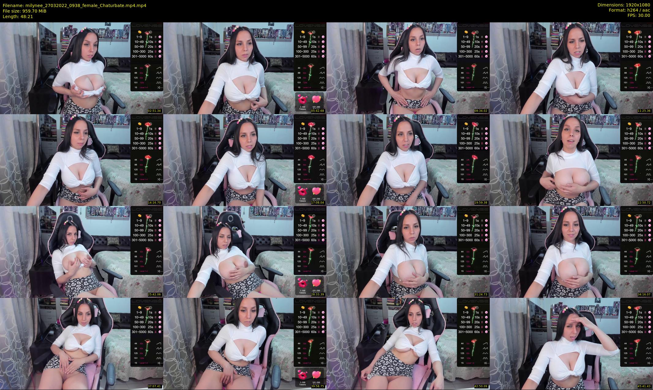 milynee — 49 minute Chaturbate female cam show recording, 1080p, Mar 27, 2022