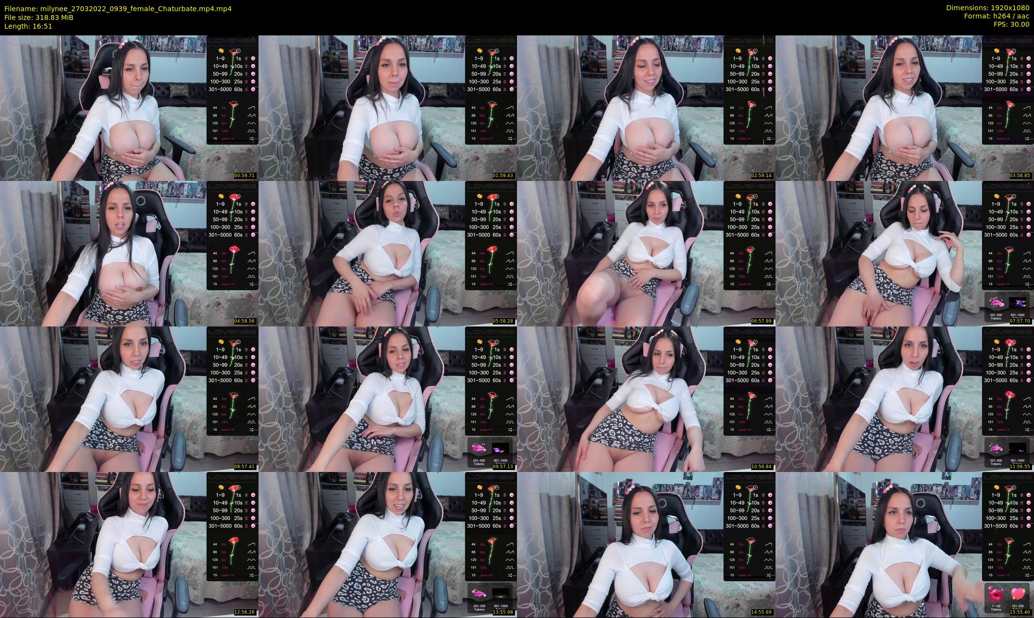 milynee — 17 minute Chaturbate female cam show recording, 1080p, Mar 27, 2022
