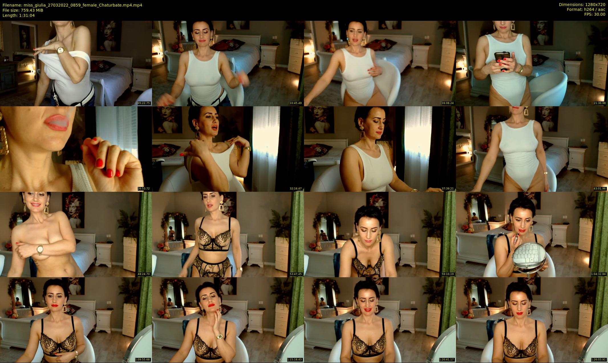 miss_giulia — 92 minute Chaturbate female cam show recording, 720p, Mar 27, 2022