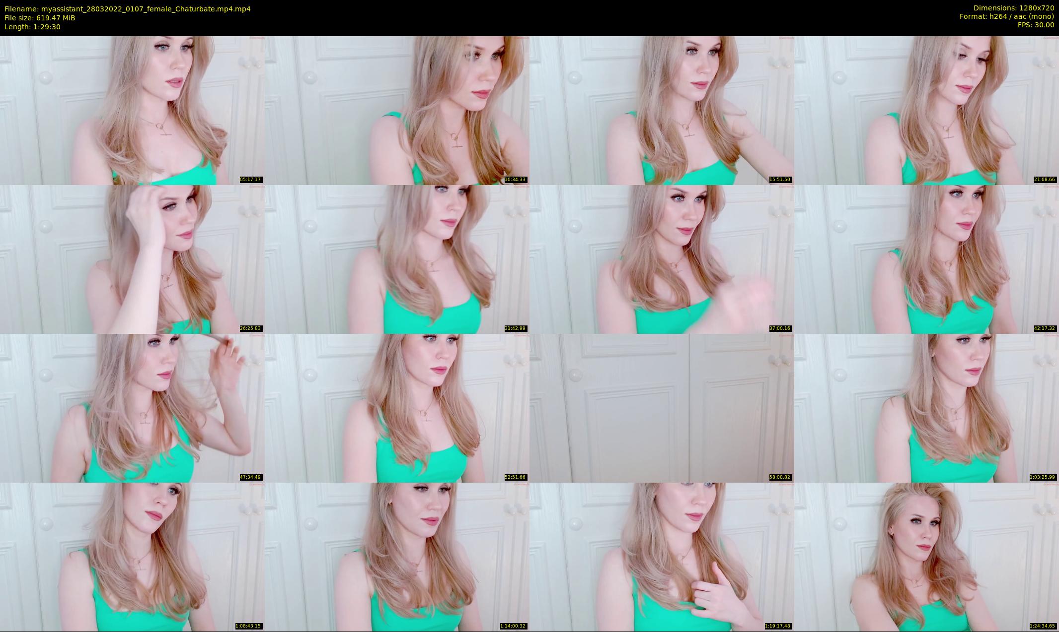 myassistant — 90 minute Chaturbate female cam show recording, 720p, Mar 28, 2022