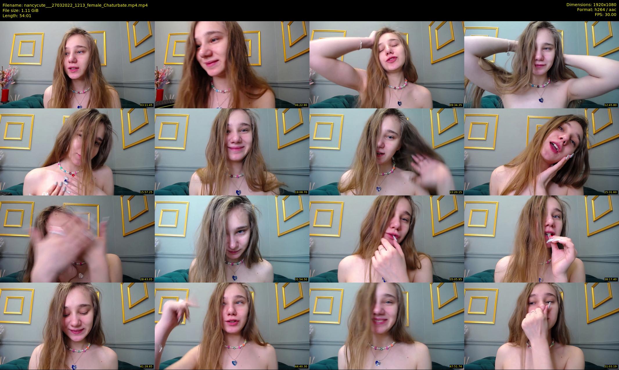 nancycute__ — 55 minute Chaturbate female cam show recording, 1080p, Mar 27, 2022