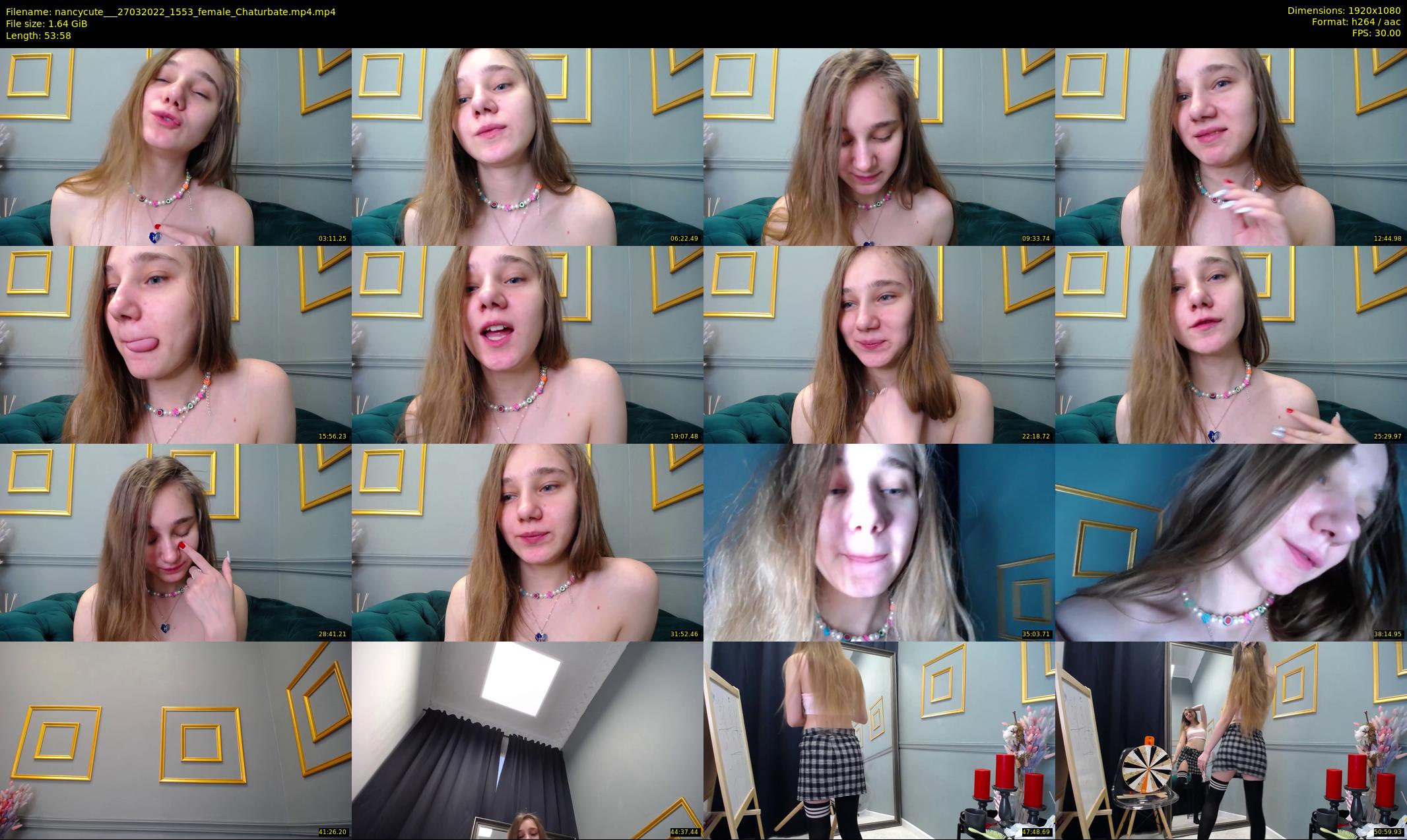 nancycute__ — 54 minute Chaturbate female cam show recording, 1080p, Mar 27, 2022