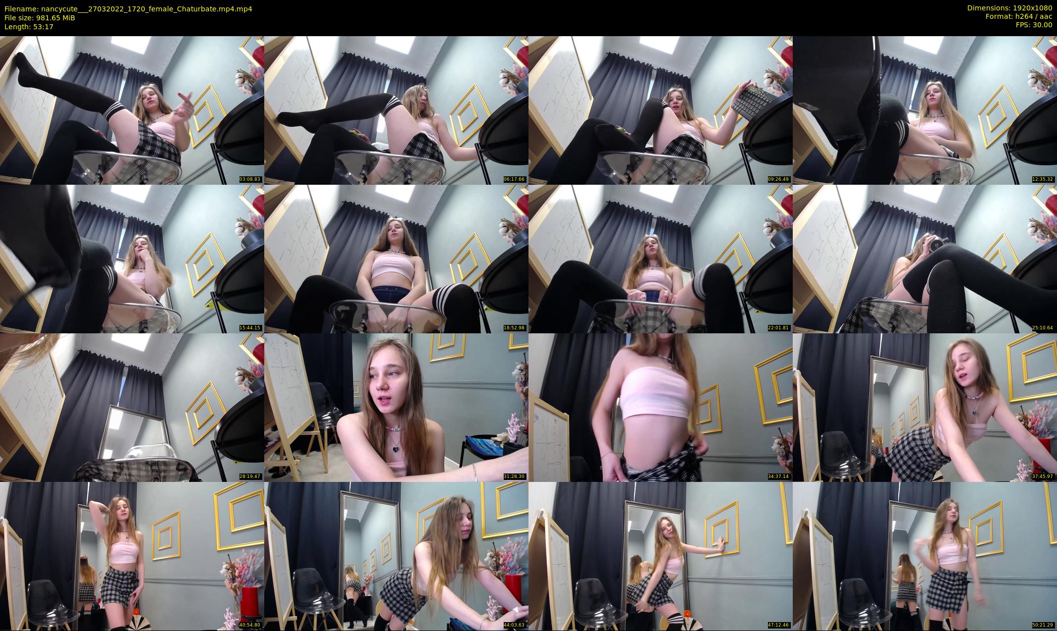 nancycute__ — 54 minute Chaturbate female cam show recording, 1080p, Mar 27, 2022