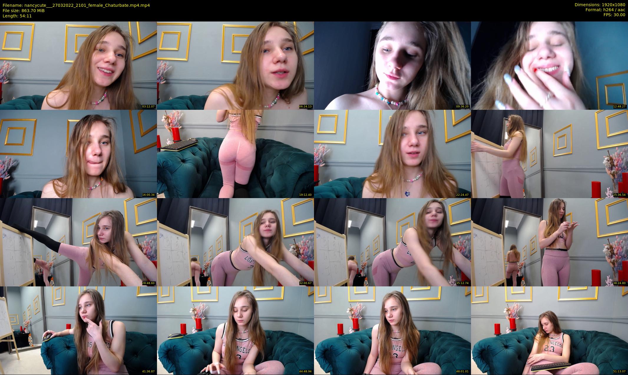 nancycute__ — 55 minute Chaturbate female cam show recording, 1080p, Mar 27, 2022