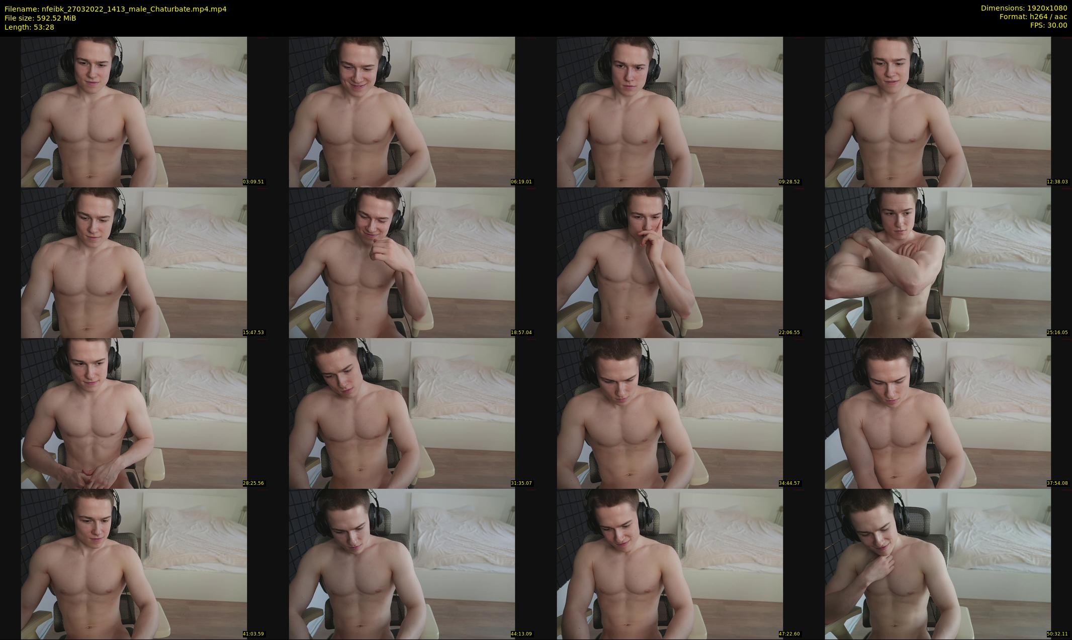 nfeibk — 54 minute Chaturbate male cam show recording, 1080p, Mar 27, 2022