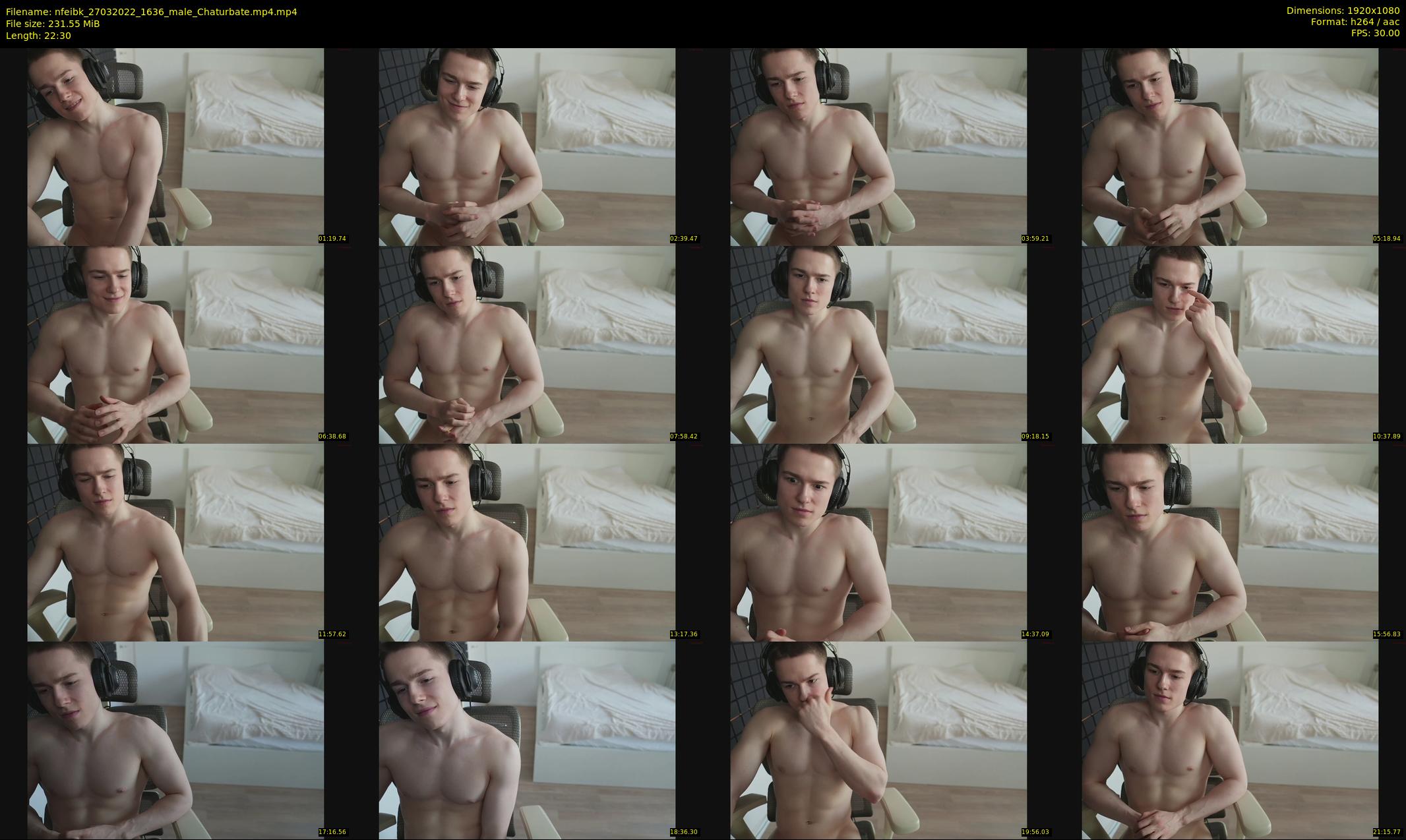nfeibk — 23 minute Chaturbate male cam show recording, 1080p, Mar 27, 2022