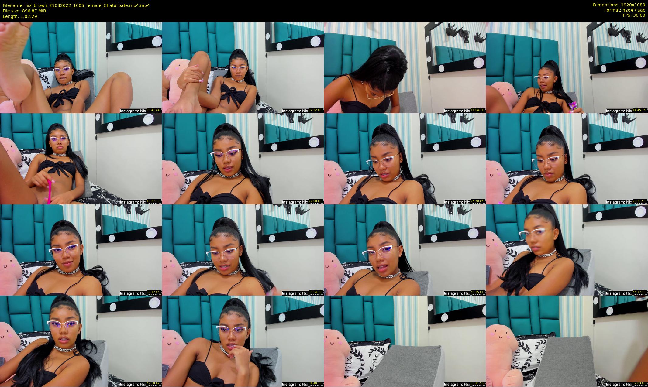 nix_brown — 63 minute Chaturbate female cam show recording, 1080p, Mar 21, 2022