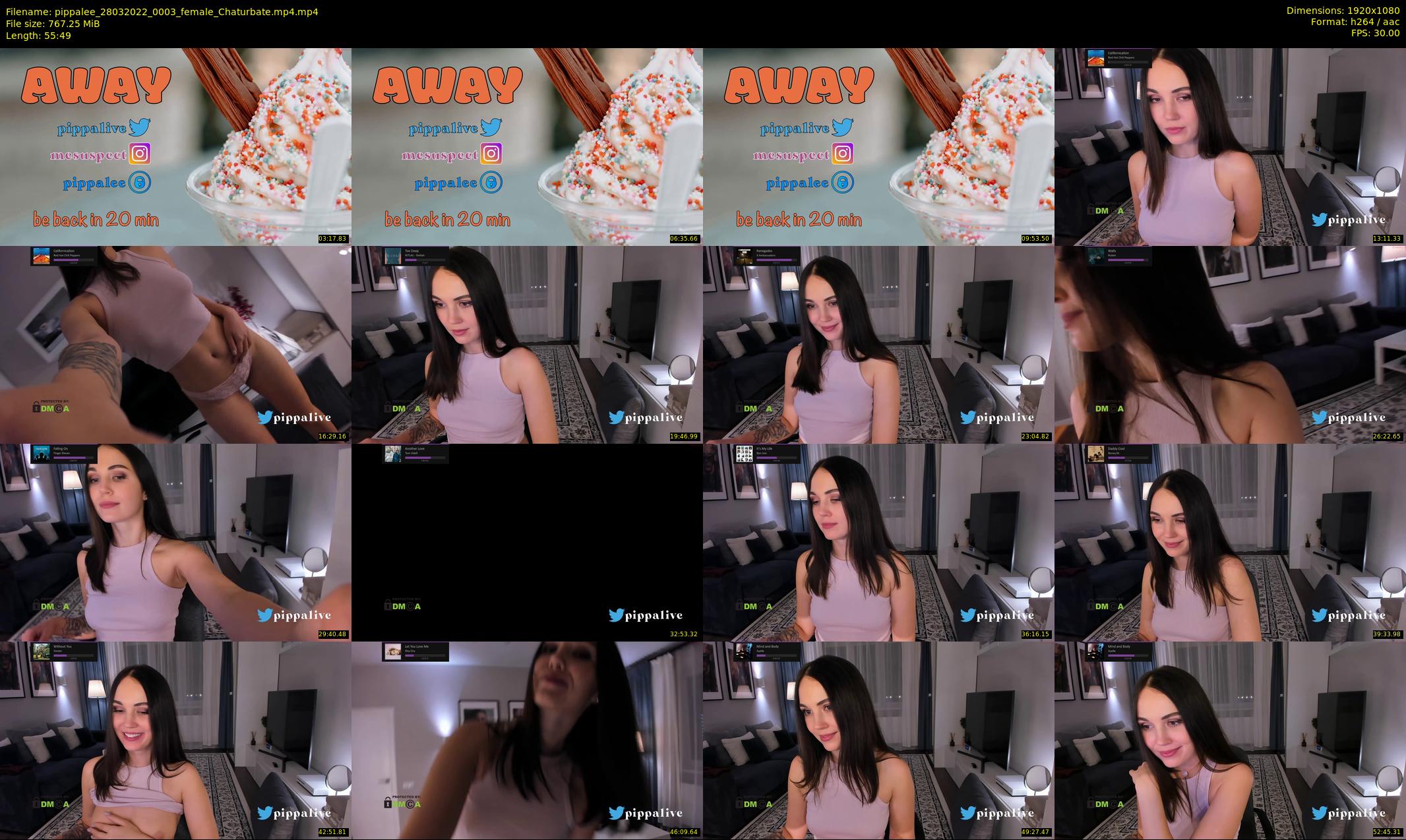 pippalee — 56 minute Chaturbate female cam show recording, 1080p, Mar 28, 2022