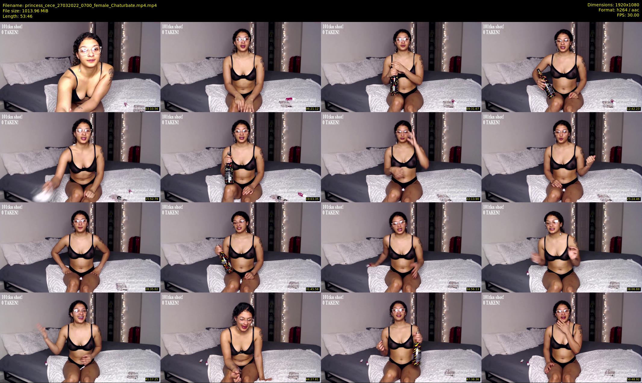 princess_cece — 54 minute Chaturbate female cam show recording, 1080p, Mar 27, 2022