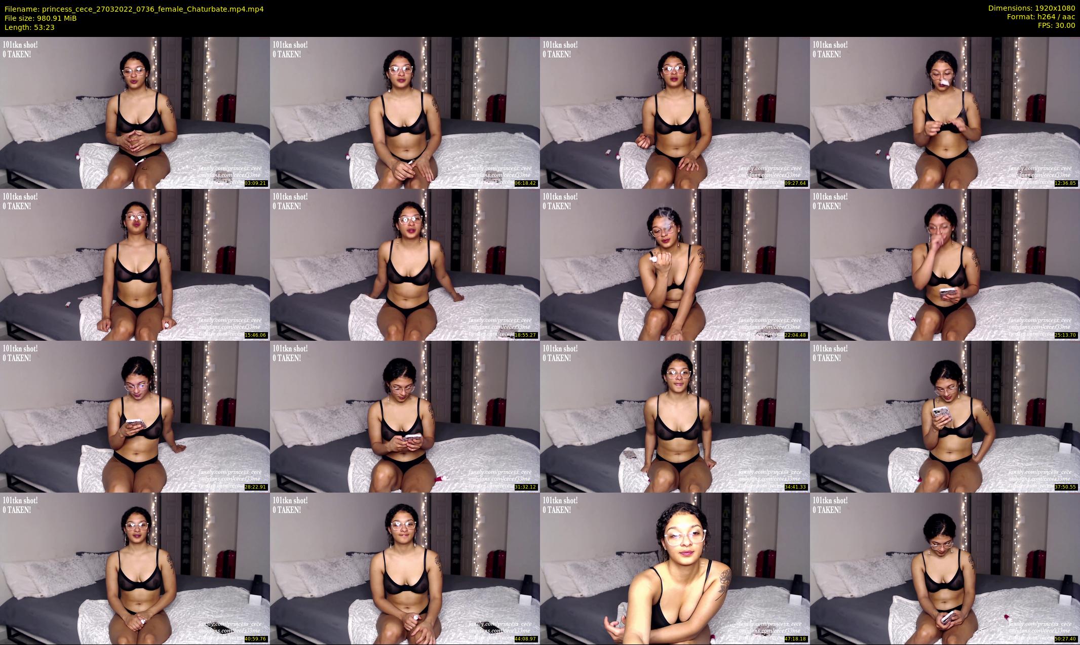 princess_cece — 54 minute Chaturbate female cam show recording, 1080p, Mar 27, 2022