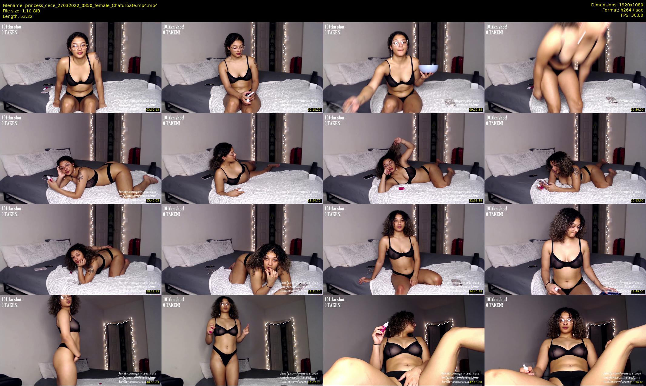 princess_cece — 54 minute Chaturbate female cam show recording, 1080p, Mar 27, 2022