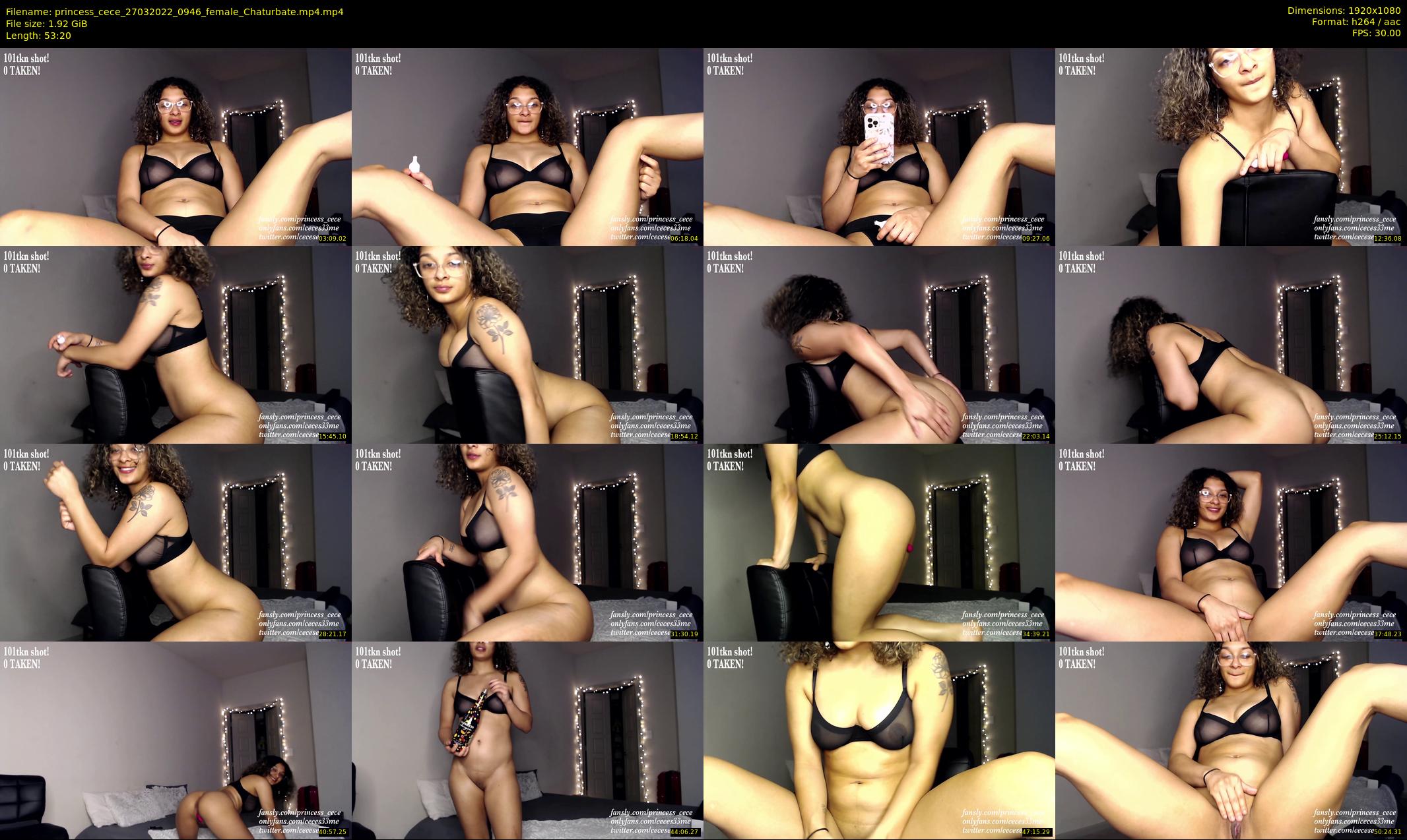 princess_cece — 54 minute Chaturbate female cam show recording, 1080p, Mar 27, 2022