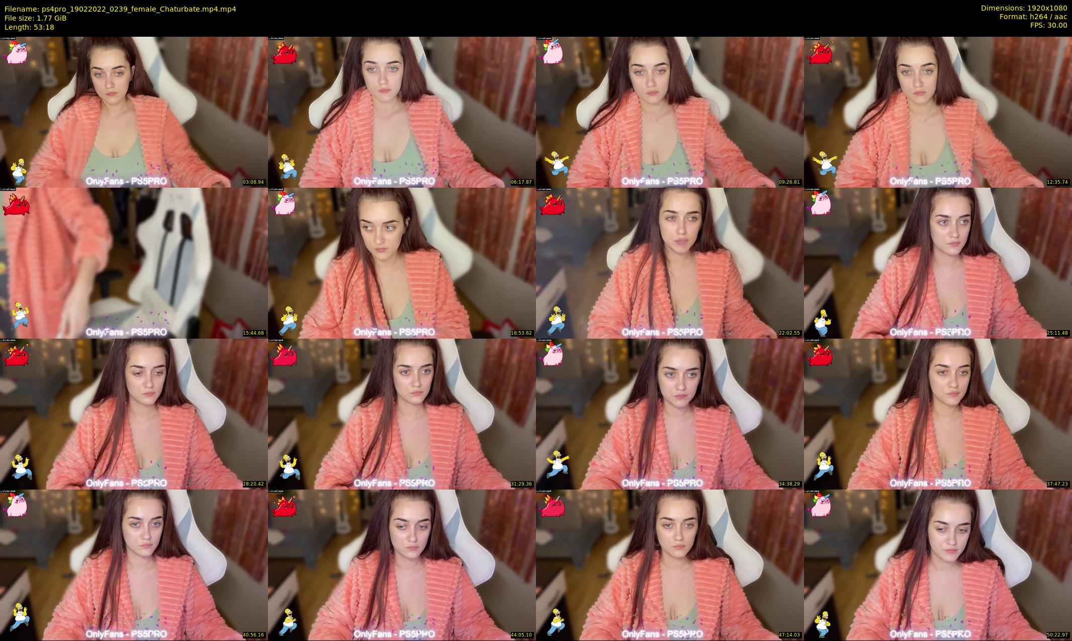 ps4pro — 54 minute Chaturbate female cam show recording, 1080p, Feb 19, 2022